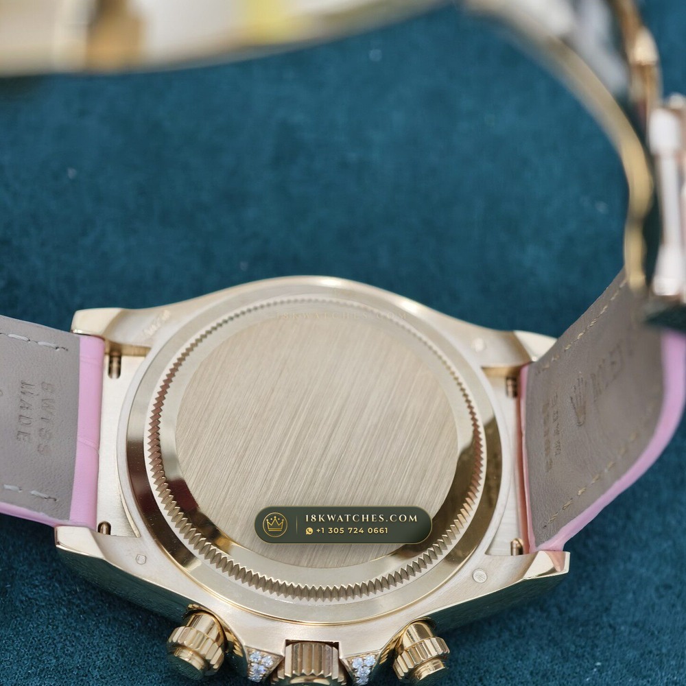 Rolex Cosmograph Daytona Barbie Pink Opal & Ruby 18K Yellow Gold Ref. 126538TBR — Studio Gallery Plate VII in 18K Yellow Gold Au750 (160.3g Verified Mass, Rolex Manufacture Cal. 4131 - 72h Power Reserve)