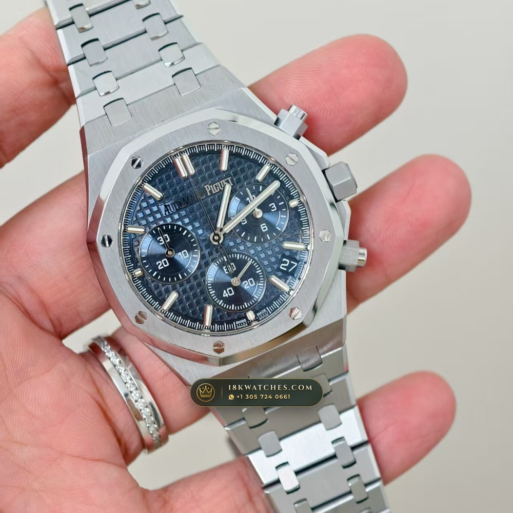 Audemars Piguet Royal Oak Selfwinding Chronograph 41mm Master Watchmaker Spec Ref. 26240ST — Studio Gallery Plate II in 904L Stainless Steel Custom Architecture (180.9g Verified Mass, Audemars Piguet Cal. 4401 Flyback Chronograph)