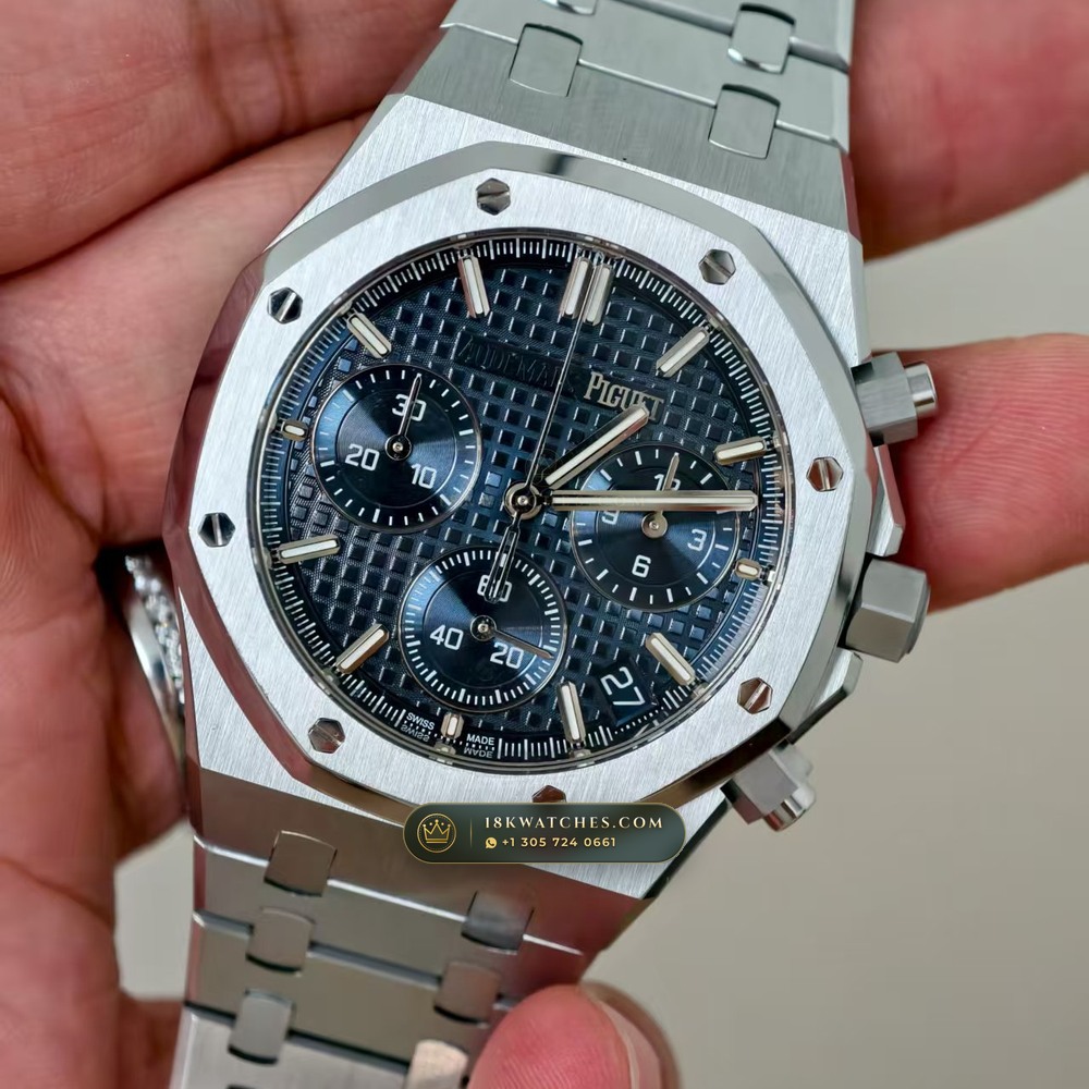 Audemars Piguet Royal Oak Selfwinding Chronograph 41mm Master Watchmaker Spec Ref. 26240ST — Studio Gallery Plate V in 904L Stainless Steel Custom Architecture (180.9g Verified Mass, Audemars Piguet Cal. 4401 Flyback Chronograph)