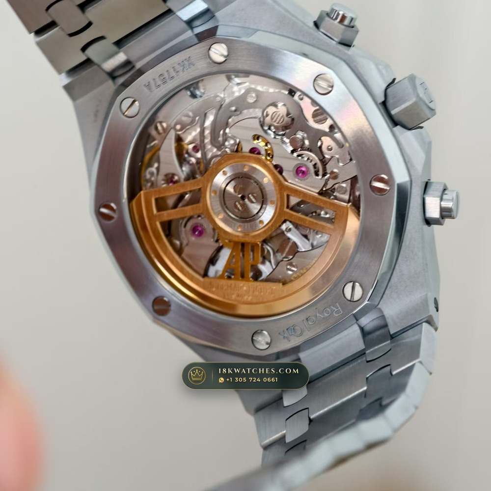Audemars Piguet Royal Oak Selfwinding Chronograph 41mm Master Watchmaker Spec Ref. 26240ST — Studio Gallery Plate VII in 904L Stainless Steel Custom Architecture (180.9g Verified Mass, Audemars Piguet Cal. 4401 Flyback Chronograph)