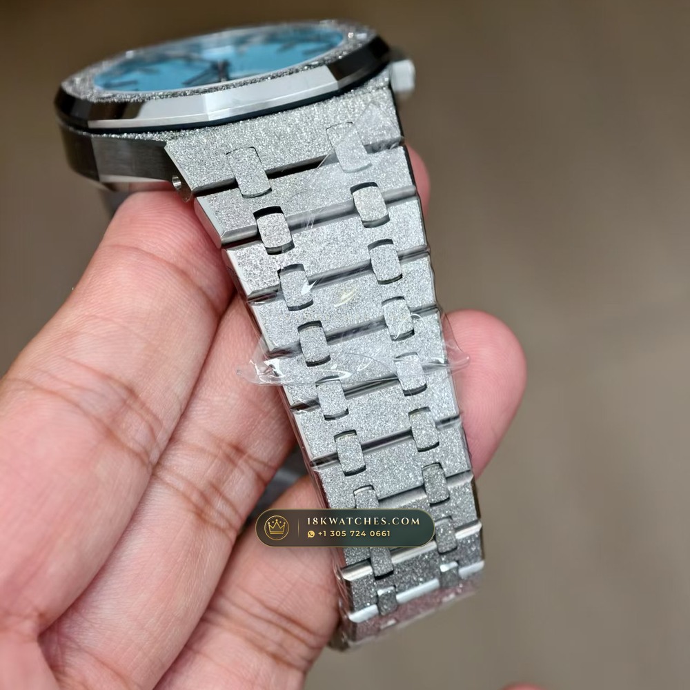 Audemars Piguet Royal Oak Selfwinding Flying Tourbillon 41mm Tiffany Blue Dial Ref. 26735ST.OO.1320ST.02 — Studio Gallery Plate IV in 904L Stainless Steel Custom Architecture (159.5g Verified Mass, Audemars Piguet Cal. 2950 Flying Tourbillon)