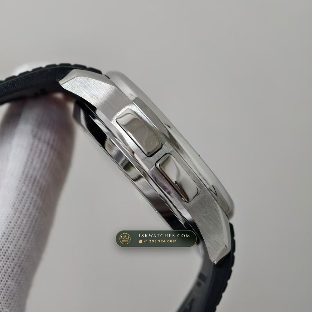 Patek Philippe Aquanaut Travel Time Dual-Zone Ref. 5164A — Studio Gallery Plate V in 904L Stainless Steel Custom Architecture (93.4g Verified Mass, Patek Philippe Cal. 324 S C FUS - 21K Gold Rotor)