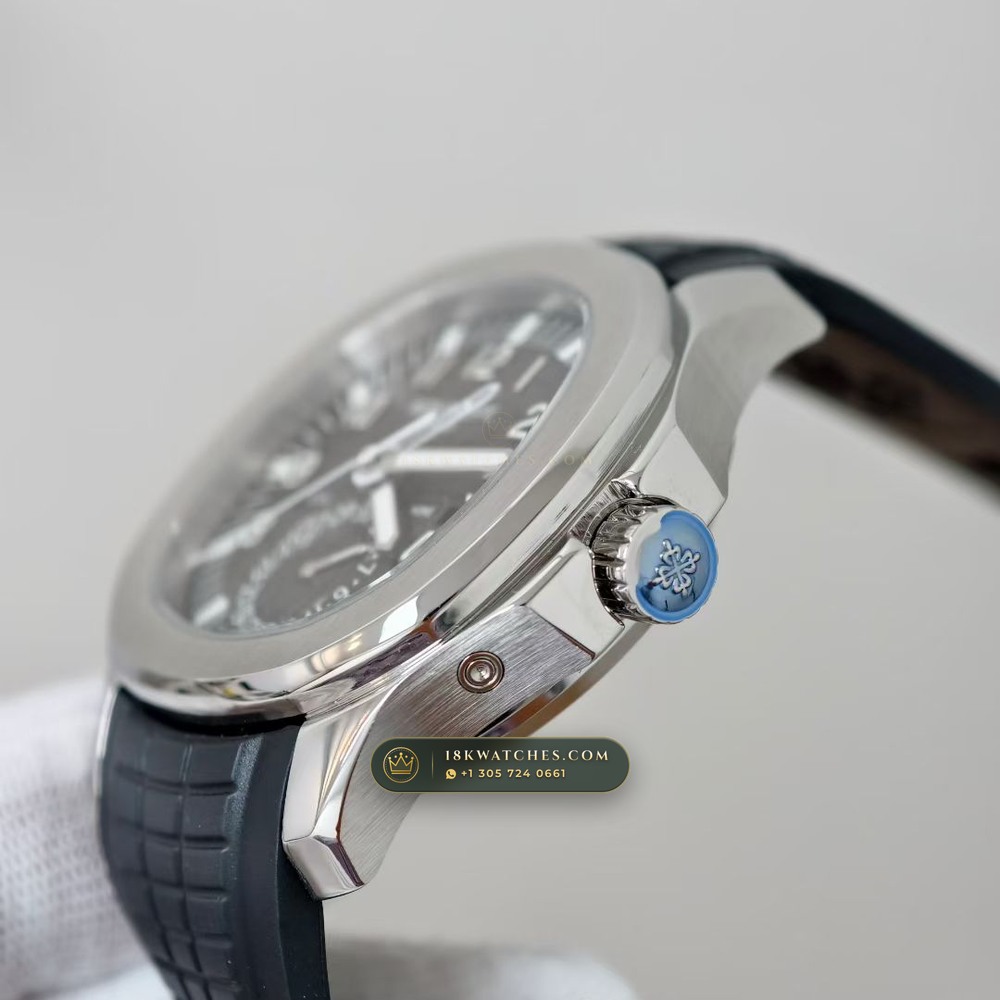Patek Philippe Aquanaut Travel Time Dual-Zone Ref. 5164A — Studio Gallery Plate VI in 904L Stainless Steel Custom Architecture (93.4g Verified Mass, Patek Philippe Cal. 324 S C FUS - 21K Gold Rotor)