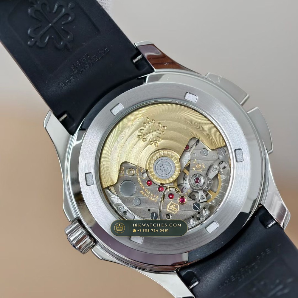 Patek Philippe Aquanaut Travel Time Dual-Zone Ref. 5164A — Studio Gallery Plate VII in 904L Stainless Steel Custom Architecture (93.4g Verified Mass, Patek Philippe Cal. 324 S C FUS - 21K Gold Rotor)