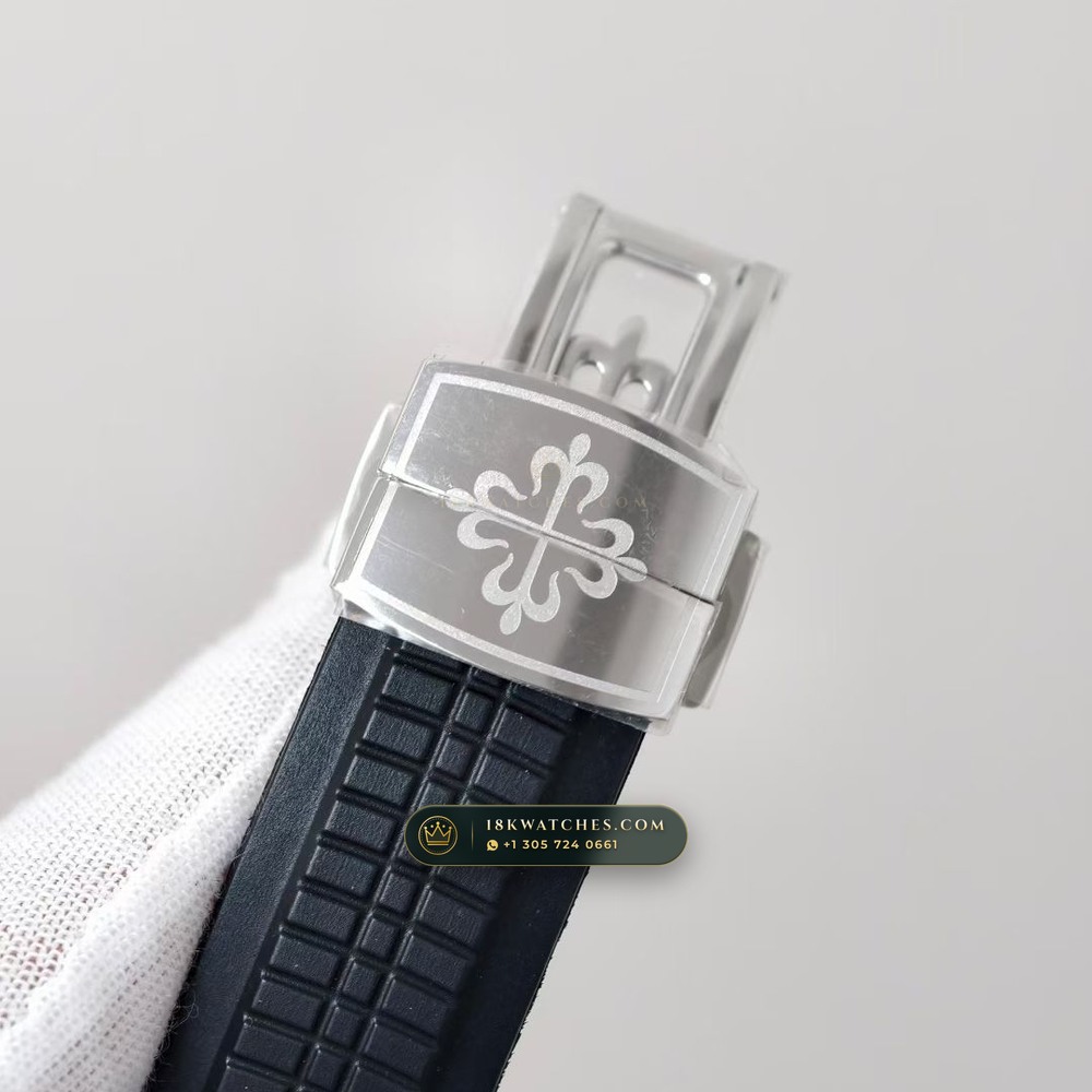 Patek Philippe Aquanaut Travel Time Dual-Zone Ref. 5164A — Studio Gallery Plate VIII in 904L Stainless Steel Custom Architecture (93.4g Verified Mass, Patek Philippe Cal. 324 S C FUS - 21K Gold Rotor)