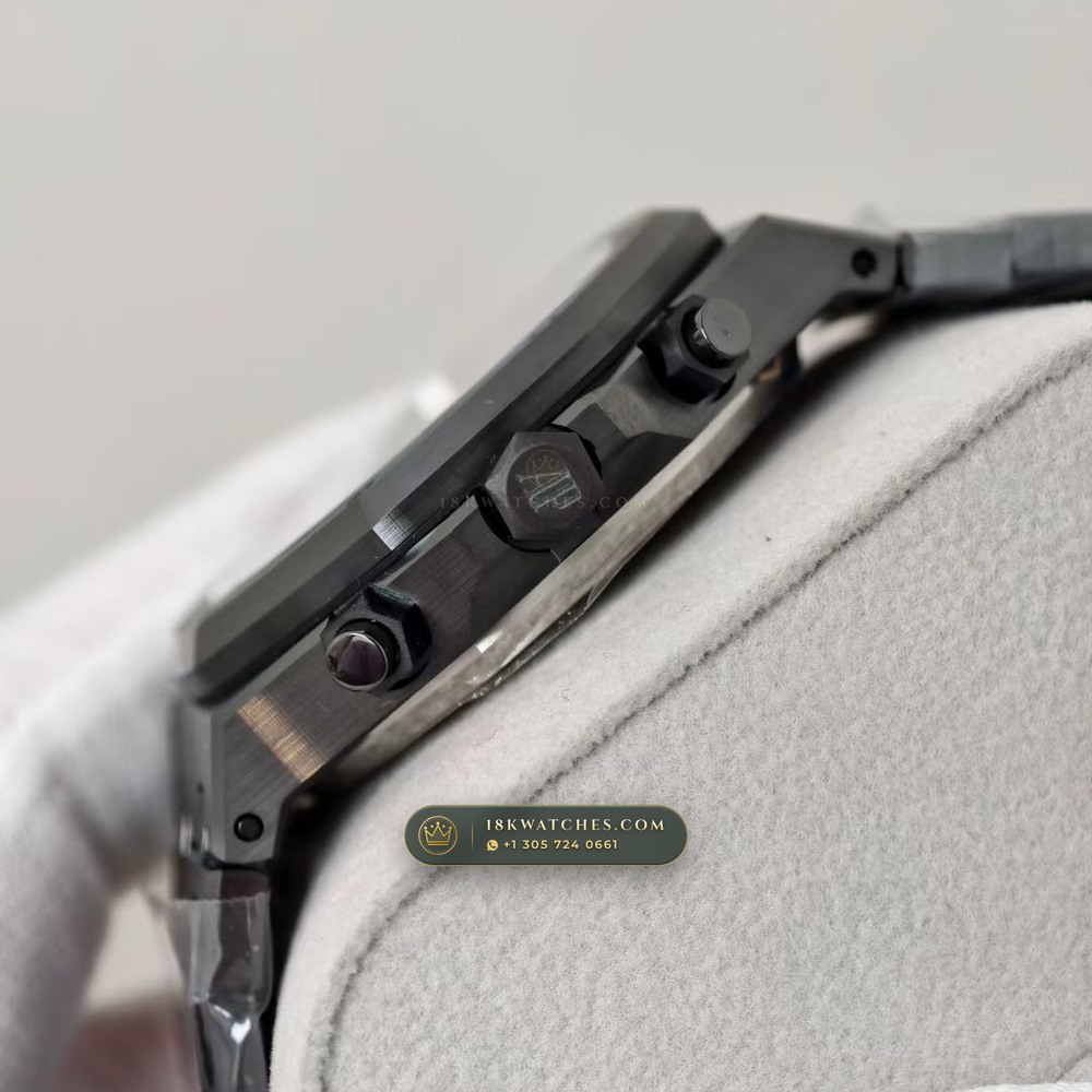 Audemars Piguet Royal Oak Selfwinding Chronograph 41mm Free-Sprung Calibre Ref. 26240CE — Studio Gallery Plate IV in High-Tech Ceramic & Titanium (149.4g Verified Mass, Audemars Piguet Cal. 4401 Flyback Chronograph)