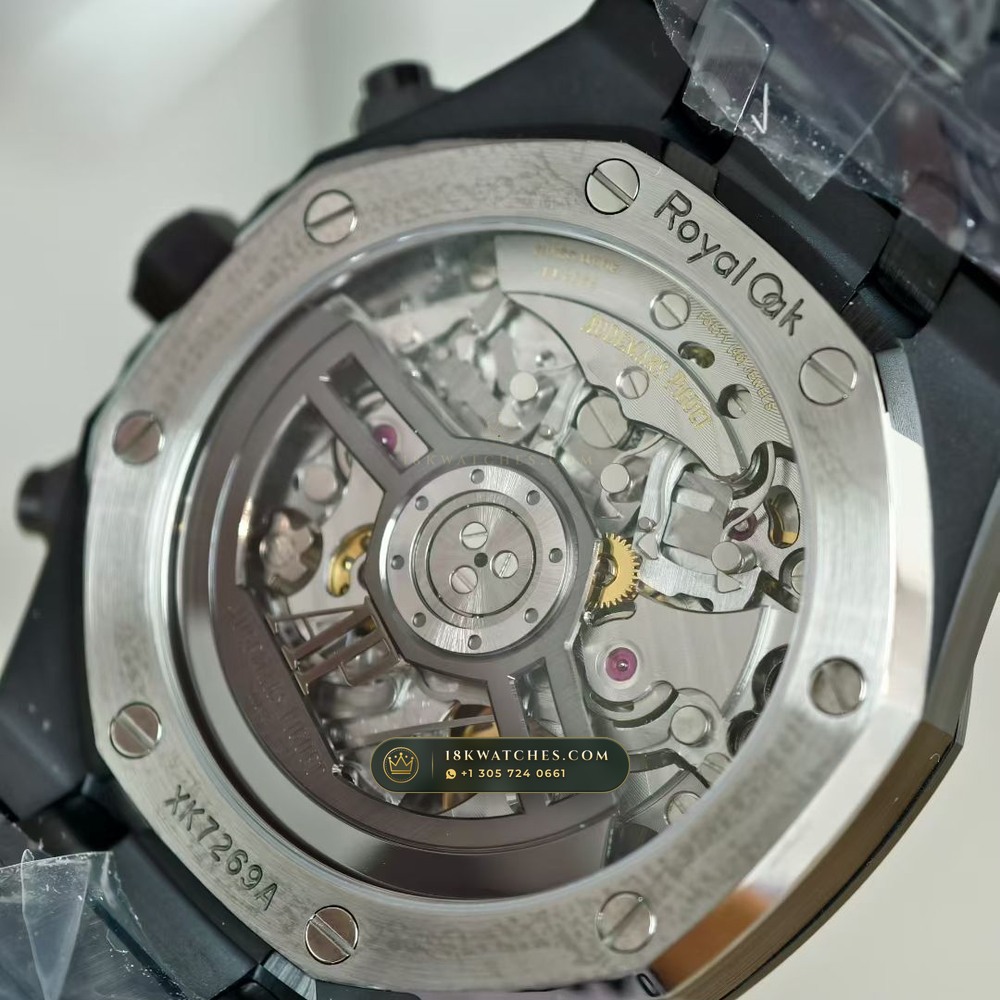 Audemars Piguet Royal Oak Selfwinding Chronograph 41mm Free-Sprung Calibre Ref. 26240CE — Studio Gallery Plate VII in High-Tech Ceramic & Titanium (149.4g Verified Mass, Audemars Piguet Cal. 4401 Flyback Chronograph)