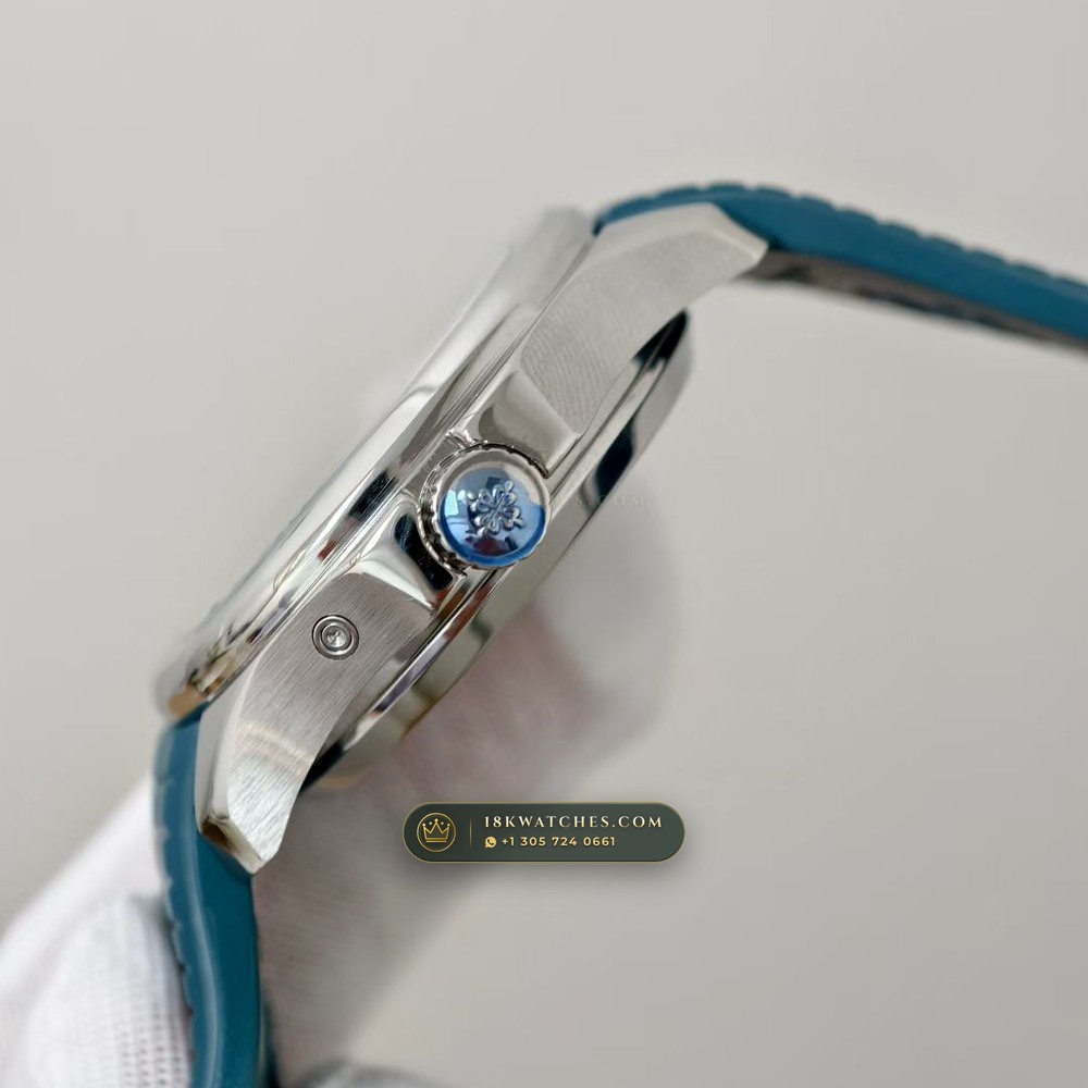 Patek Philippe Aquanaut Travel Time Dual-Zone Geneva Atelier Spec Ref. 5164A — Studio Gallery Plate V in 904L Stainless Steel Custom Architecture (93.8g Verified Mass, Patek Philippe Cal. 324 S C FUS - 21K Gold Rotor)