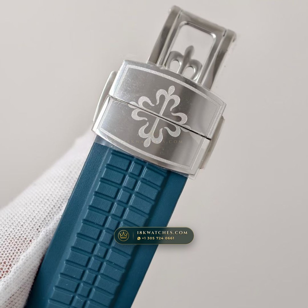 Patek Philippe Aquanaut Travel Time Dual-Zone Geneva Atelier Spec Ref. 5164A — Studio Gallery Plate VII in 904L Stainless Steel Custom Architecture (93.8g Verified Mass, Patek Philippe Cal. 324 S C FUS - 21K Gold Rotor)