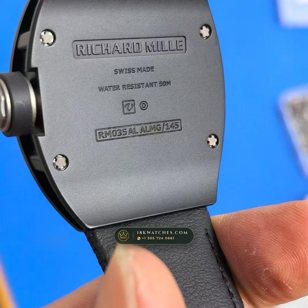 Richard Mille RM 35-02 Rafael Nadal Automatic Ref. RM 035 — Studio Gallery Plate V in Carbon TPT & Grade 5 Titanium (50.2g Verified Mass, Richard Mille Cal. RMAL1 Variable-Geometry Rotor)