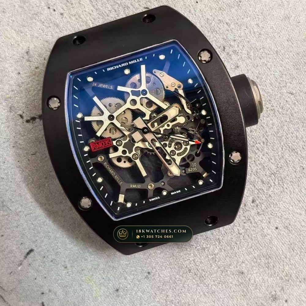 Richard Mille RM 35-02 Rafael Nadal Automatic Ref. RM 035 — Studio Gallery Plate VII in Carbon TPT & Grade 5 Titanium (50.2g Verified Mass, Richard Mille Cal. RMAL1 Variable-Geometry Rotor)