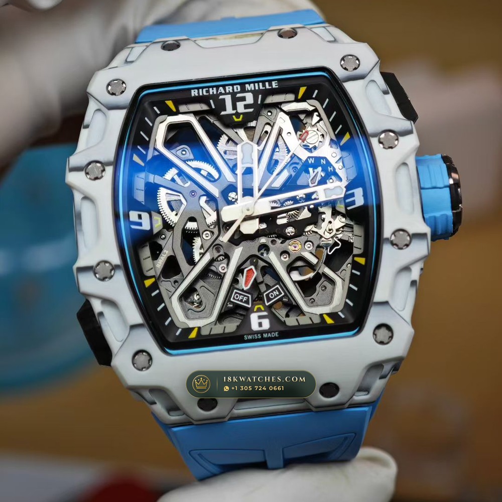 Richard Mille RM 35-03 Automatic Rafael Nadal Chronometer Regulated Spec — Studio Gallery Plate II in Carbon TPT & Grade 5 Titanium (50.1g Verified Mass, Richard Mille Cal. RMAL2 Butterfly Split-Rotor)
