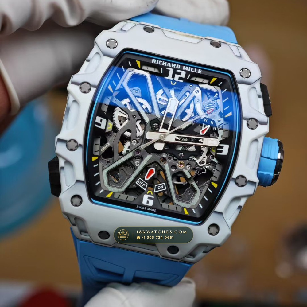 Richard Mille RM 35-03 Automatic Rafael Nadal Chronometer Regulated Spec — Studio Gallery Plate III in Carbon TPT & Grade 5 Titanium (50.1g Verified Mass, Richard Mille Cal. RMAL2 Butterfly Split-Rotor)