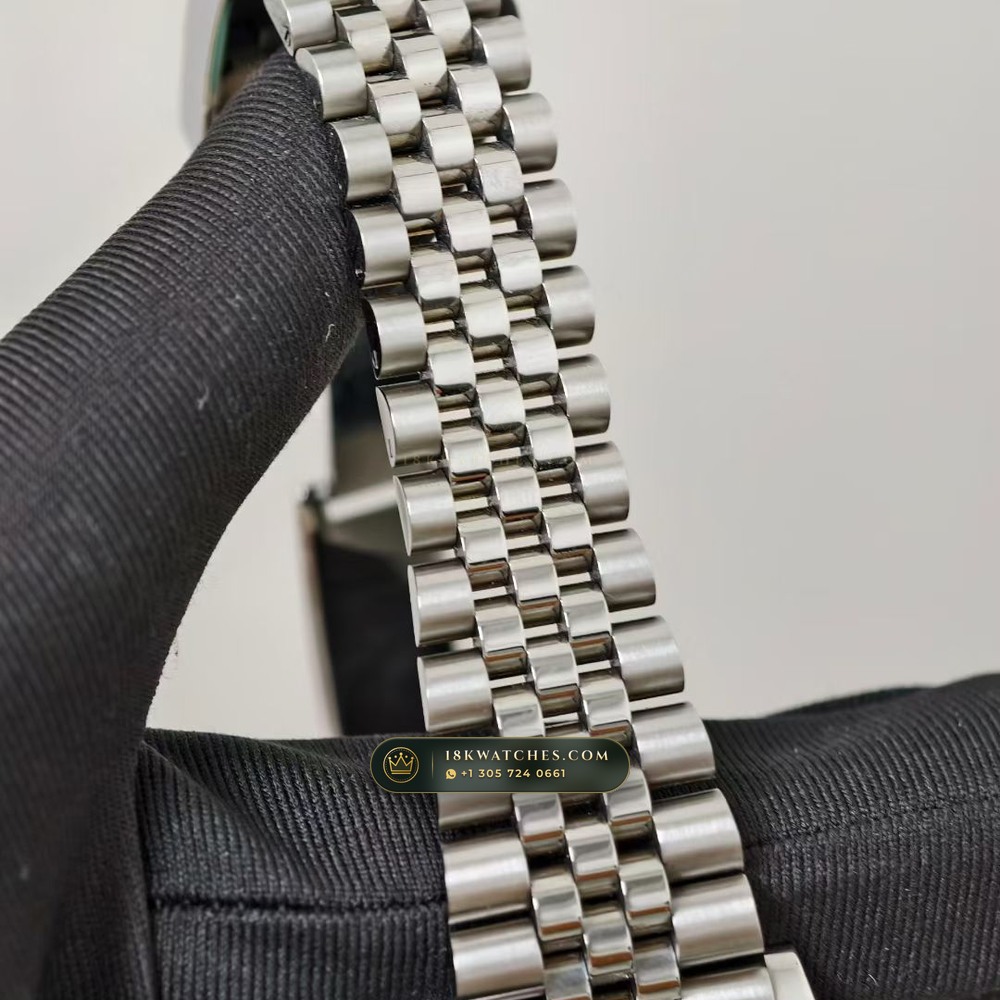 Rolex Datejust 41 Wimbledon Slate Roman Dial Ref. 126334 — Studio Gallery Plate IV in 904L Stainless Steel Custom Architecture (136.6g Verified Mass, Rolex Manufacture Cal. 3235 - 70h Power Reserve)