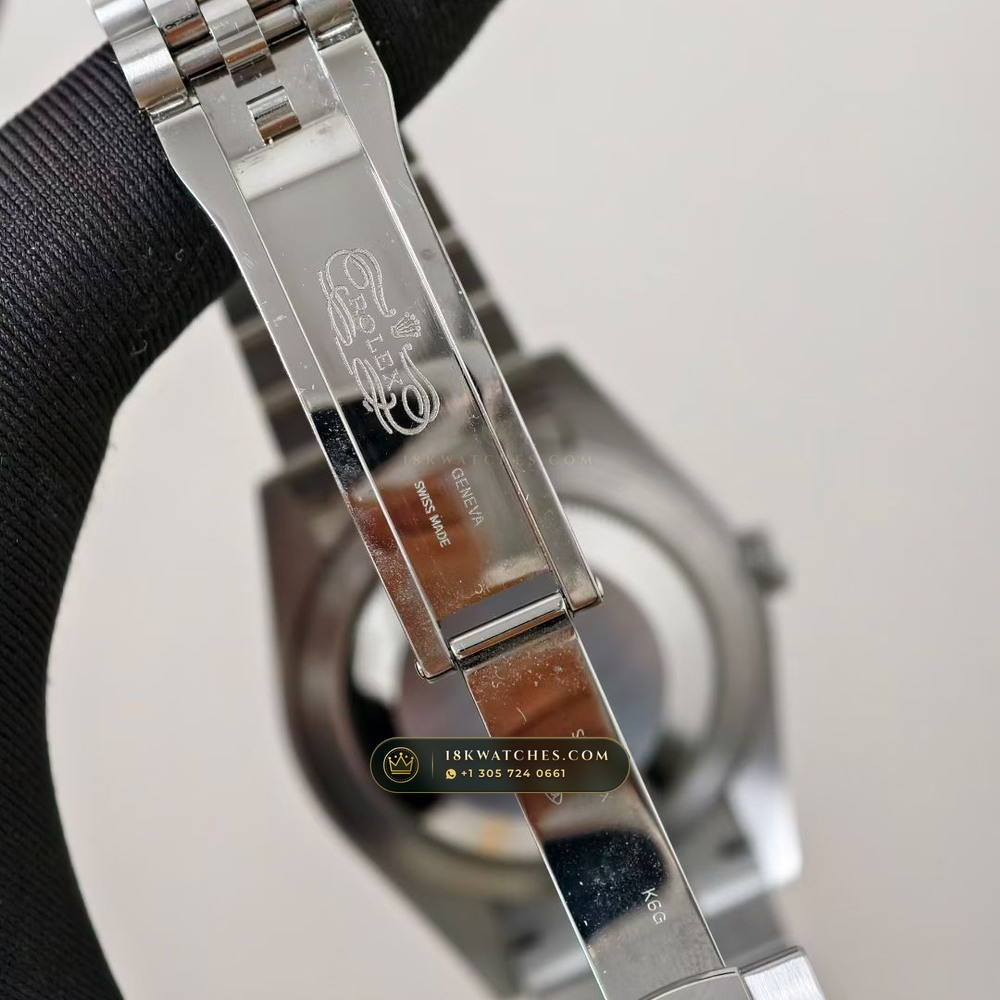 Rolex Datejust 41 Wimbledon Slate Roman Dial Ref. 126334 — Studio Gallery Plate V in 904L Stainless Steel Custom Architecture (136.6g Verified Mass, Rolex Manufacture Cal. 3235 - 70h Power Reserve)