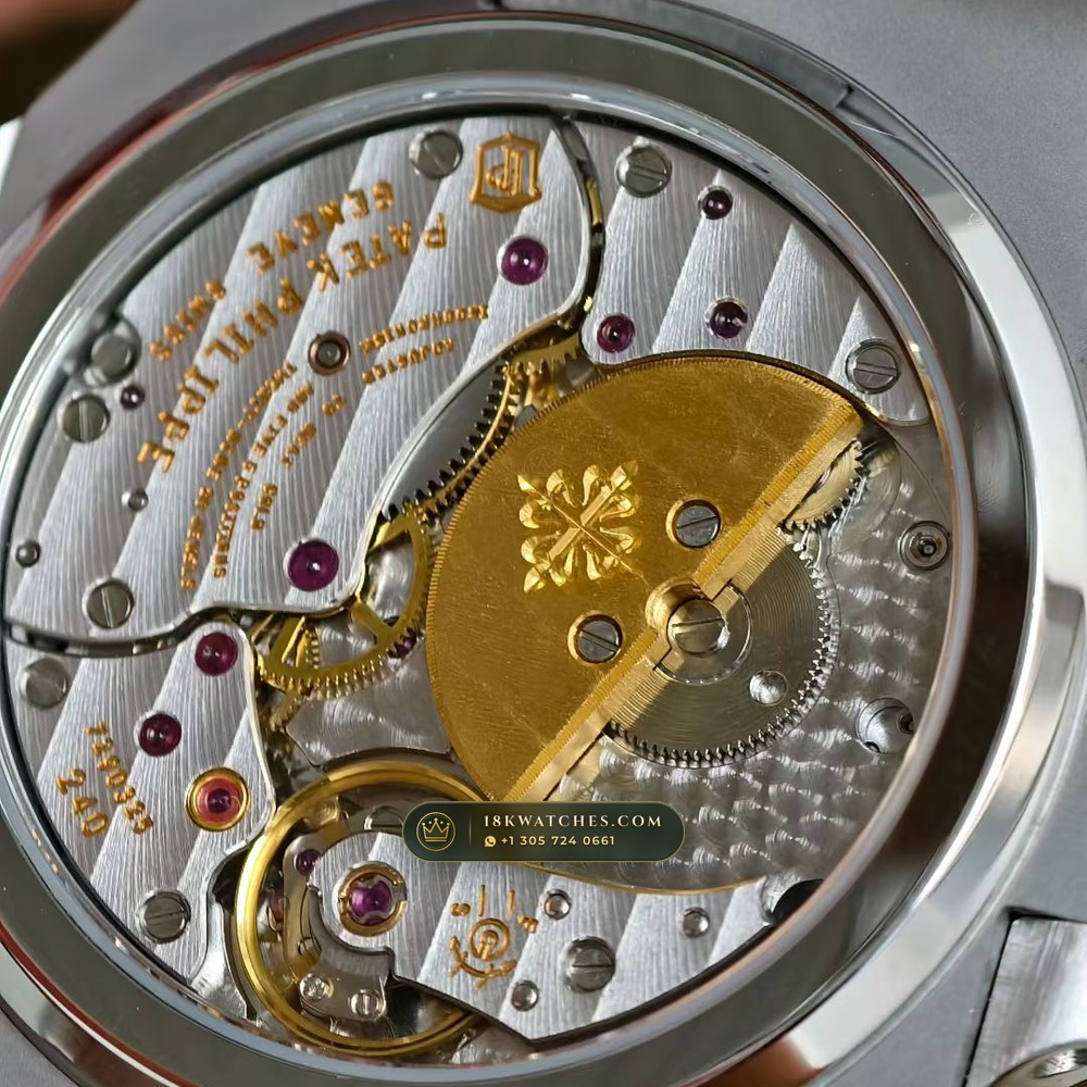 Patek Philippe Nautilus Moonphase & Power Reserve Hand-Chamfered Bevel Spec Ref. 5712/1A — Studio Gallery Plate VI in 904L Stainless Steel Custom Architecture (116.5g Verified Mass, Patek Philippe Cal. 240 PS IRM C LU - 22K Gold Micro-Rotor)