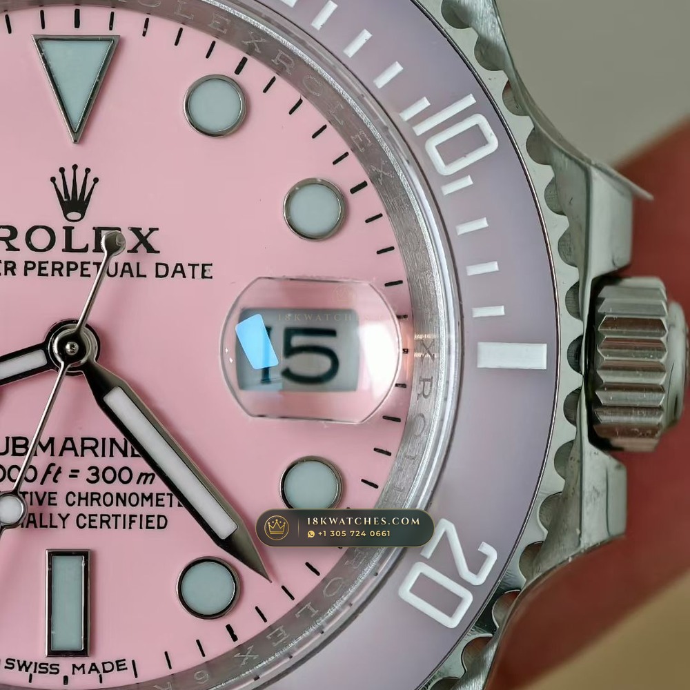 Rolex Submariner Date Blaken Custom Pink Dial Edition Ref. 126610LN — Studio Gallery Plate IV in 904L Stainless Steel Custom Architecture (156.2g Verified Mass, Rolex Manufacture Cal. 3235 - 70h Power Reserve)