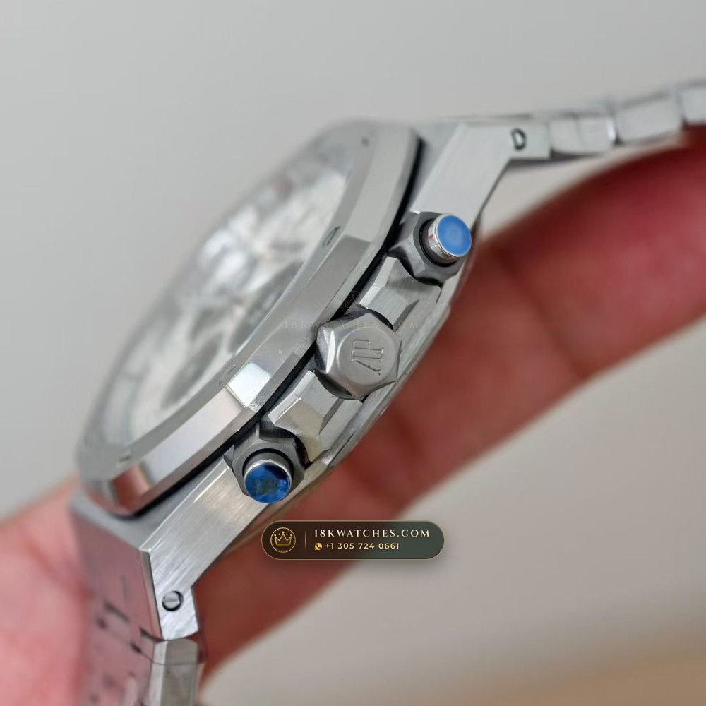 Audemars Piguet Royal Oak Selfwinding Chronograph 41mm Master Watchmaker Spec Ref. 26331ST — Studio Gallery Plate V in 904L Stainless Steel Custom Architecture (180.4g Verified Mass, Audemars Piguet Cal. 2385 Column-Wheel Chronograph)