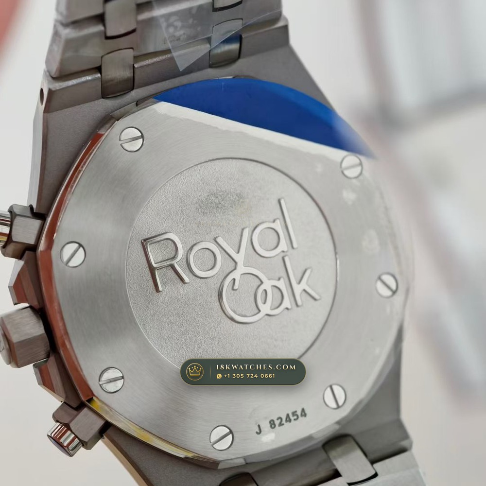 Audemars Piguet Royal Oak Selfwinding Chronograph 41mm Master Watchmaker Spec Ref. 26331ST — Studio Gallery Plate VII in 904L Stainless Steel Custom Architecture (180.4g Verified Mass, Audemars Piguet Cal. 2385 Column-Wheel Chronograph)
