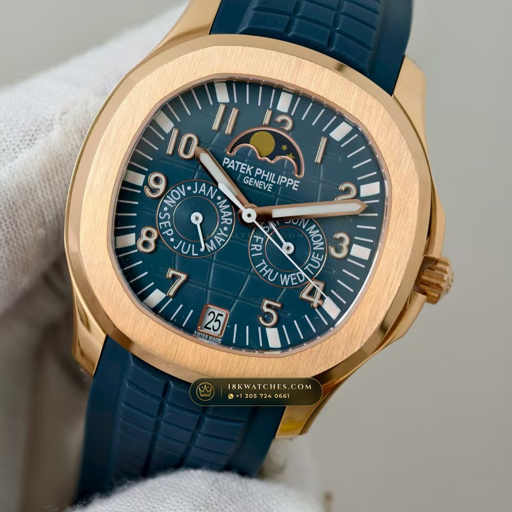 Patek Philippe Aquanaut Luce Annual Calendar 18K Rose Gold Chronometer Regulated Spec Ref. 5261R — Studio Gallery Plate III in 18K Rose Gold Au750 (104.9g Verified Mass, Patek Philippe Cal. 26-330 S QA LU)