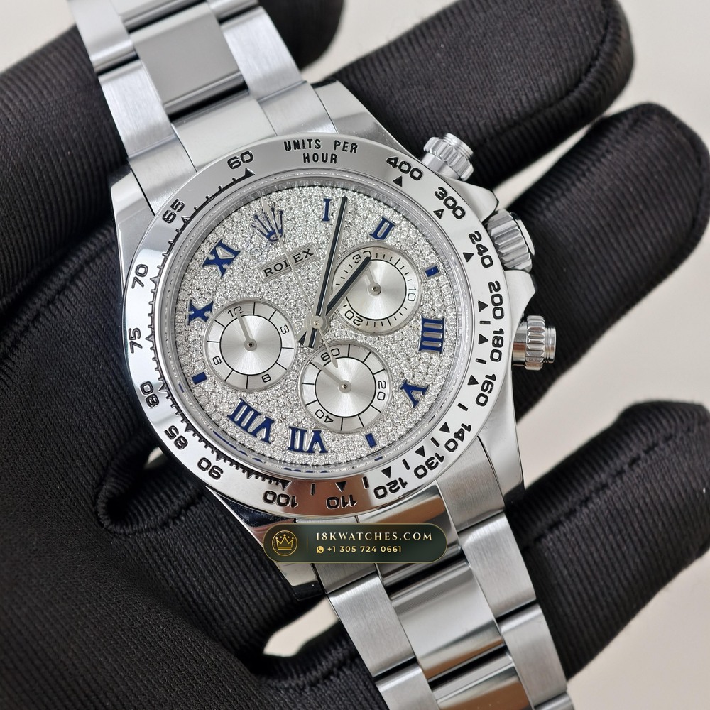 Rolex Cosmograph Daytona 18K White Gold Ref. 116509ZER — Studio Gallery Plate II in 18K White Gold Au750 (216.9g Verified Mass, Rolex Manufacture Cal. 4130 - 72h Power Reserve)
