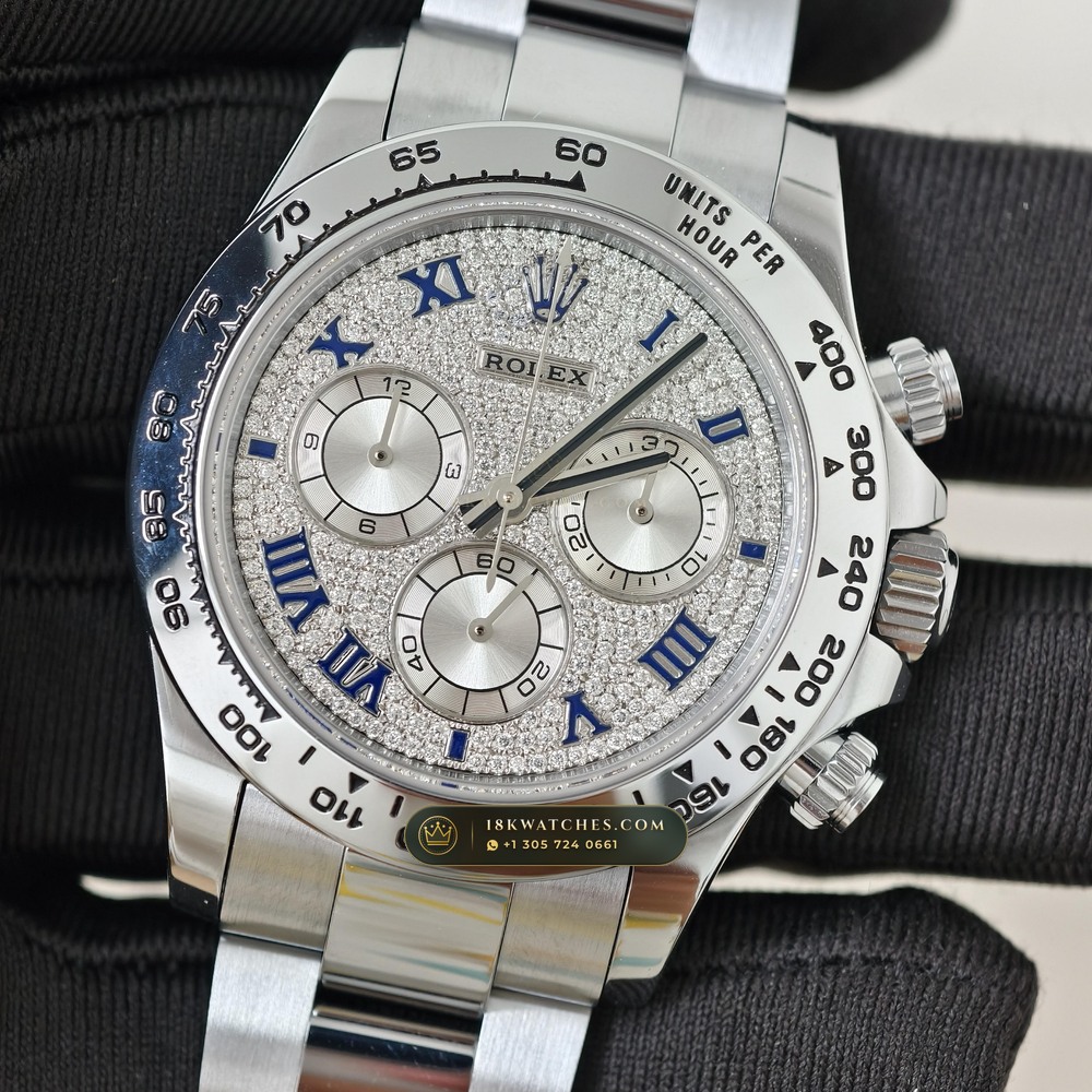 Rolex Cosmograph Daytona 18K White Gold Ref. 116509ZER — Studio Gallery Plate III in 18K White Gold Au750 (216.9g Verified Mass, Rolex Manufacture Cal. 4130 - 72h Power Reserve)