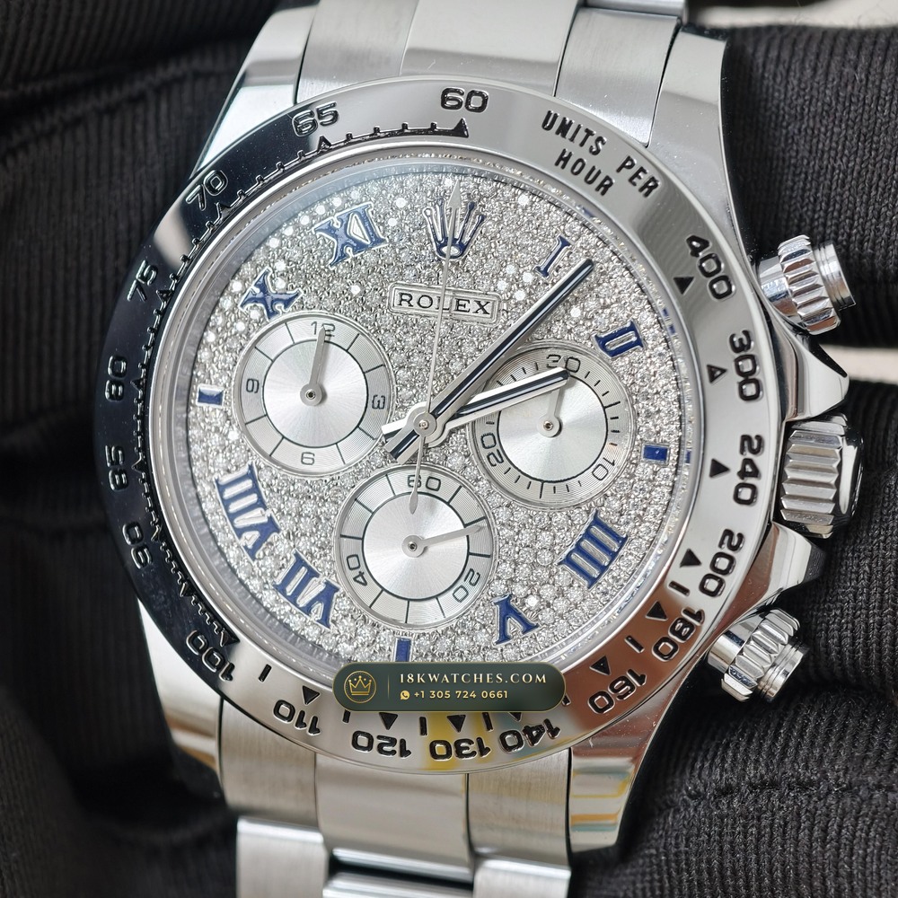 Rolex Cosmograph Daytona 18K White Gold Ref. 116509ZER — Studio Gallery Plate IV in 18K White Gold Au750 (216.9g Verified Mass, Rolex Manufacture Cal. 4130 - 72h Power Reserve)