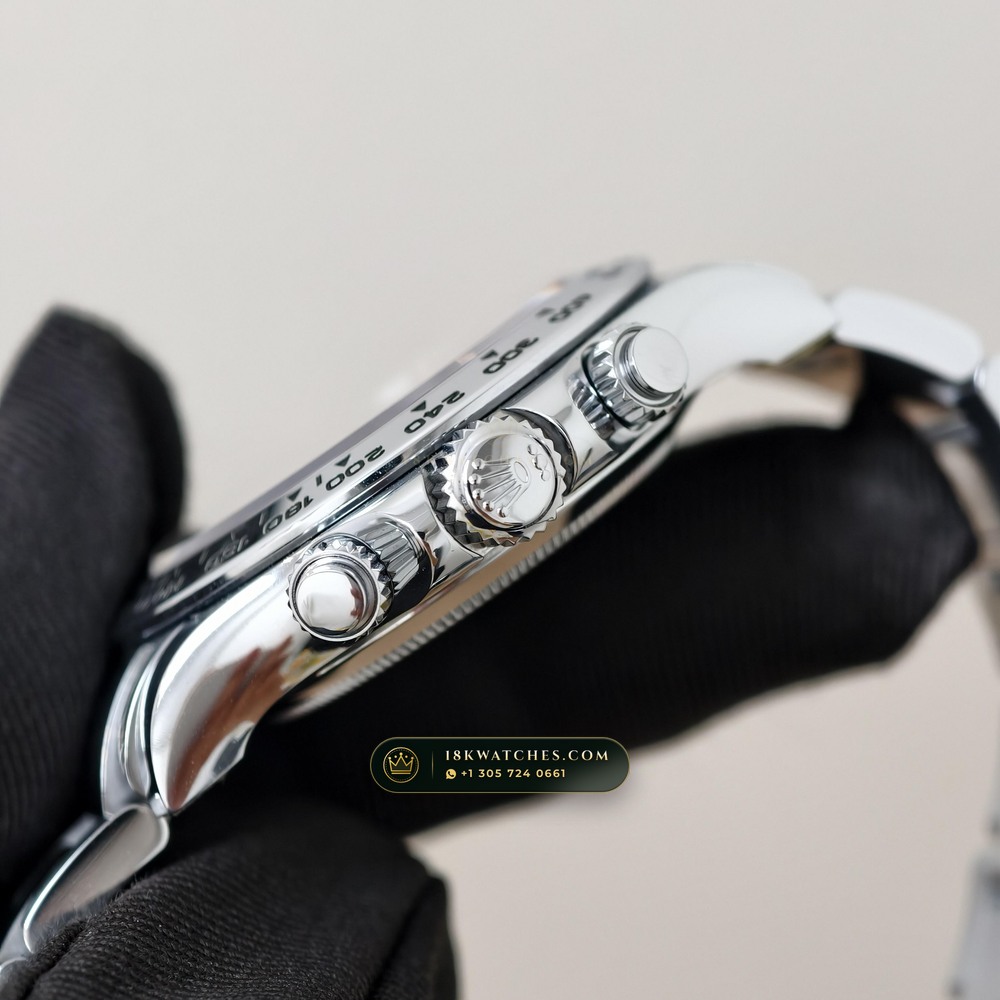 Rolex Cosmograph Daytona 18K White Gold Ref. 116509ZER — Studio Gallery Plate V in 18K White Gold Au750 (216.9g Verified Mass, Rolex Manufacture Cal. 4130 - 72h Power Reserve)
