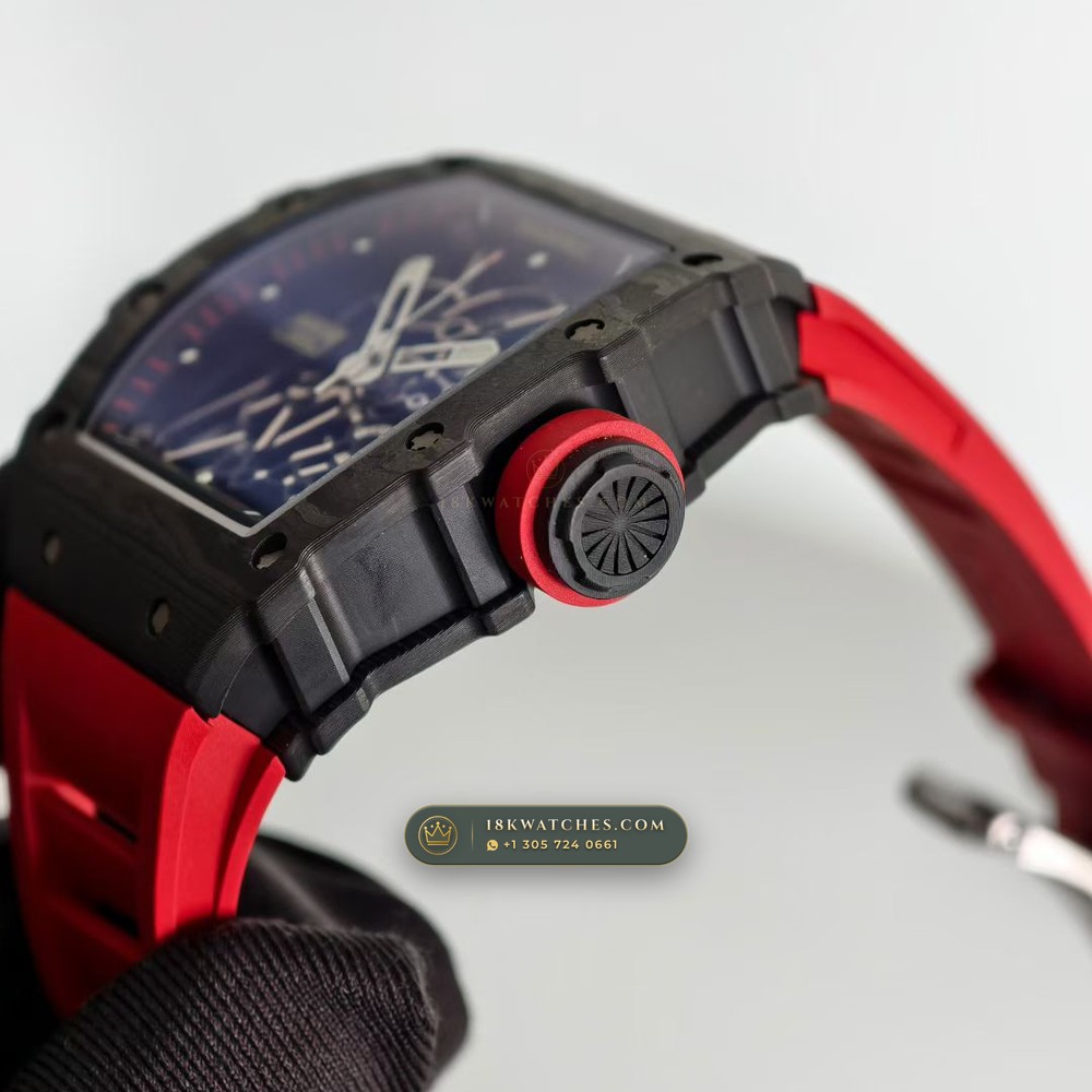 Richard Mille RM 35-02 Rafael Nadal Automatic Free-Sprung Calibre — Studio Gallery Plate V in Carbon TPT & Grade 5 Titanium (50.1g Verified Mass, Richard Mille Cal. RMAL1 Variable-Geometry Rotor)