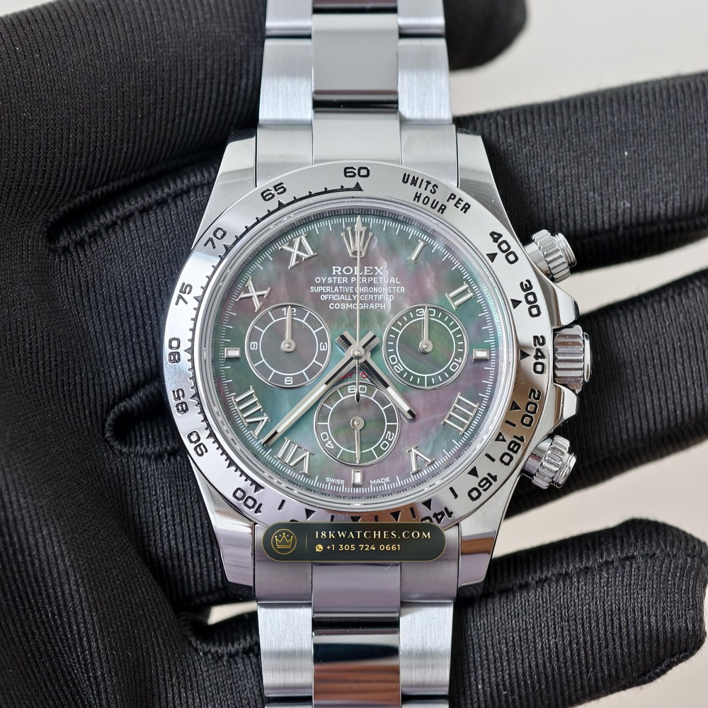 Rolex Cosmograph Daytona Tahitian Mother-of-Pearl Dial 18K White Gold Ref. 126509
