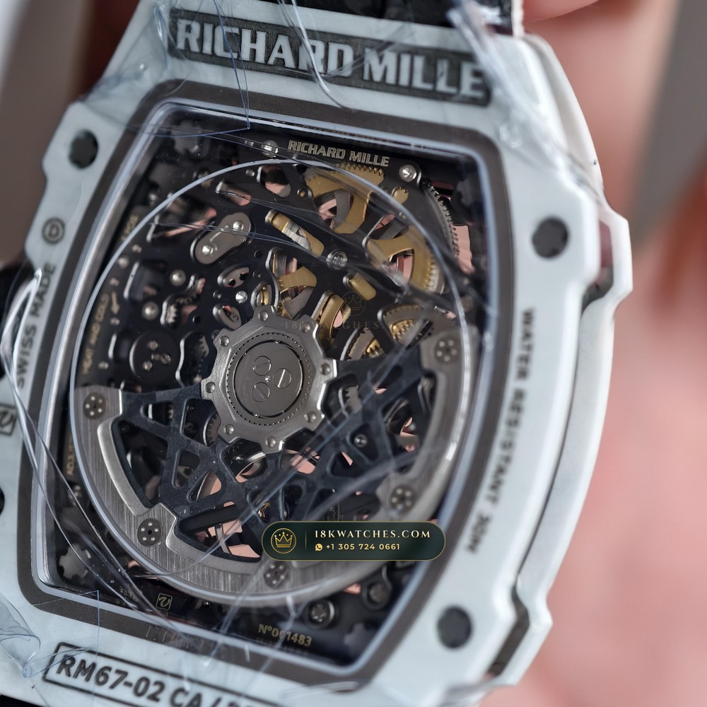 Richard Mille RM 67-02 Automatic Extra-Flat UAE Limited Edition Geneva Atelier Spec — Studio Gallery Plate VII in Carbon TPT & Grade 5 Titanium (33.3g Verified Mass, Richard Mille Cal. CRMA7 Skeletonized Titanium)