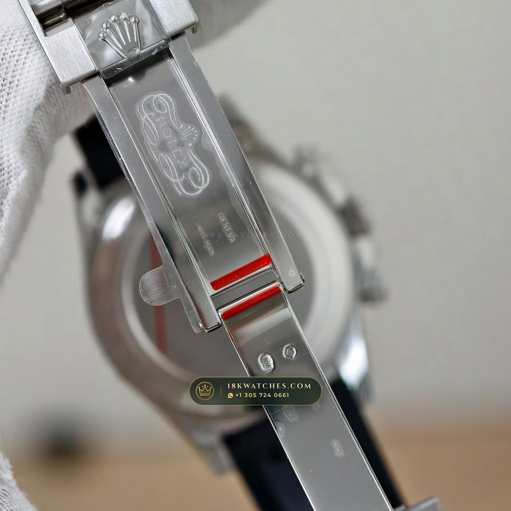 Rolex Cosmograph Daytona 18K White Gold Ref. 116519LN — Studio Gallery Plate V in 18K White Gold Au750 (160.5g Verified Mass, Rolex Manufacture Cal. 4130 - 72h Power Reserve)