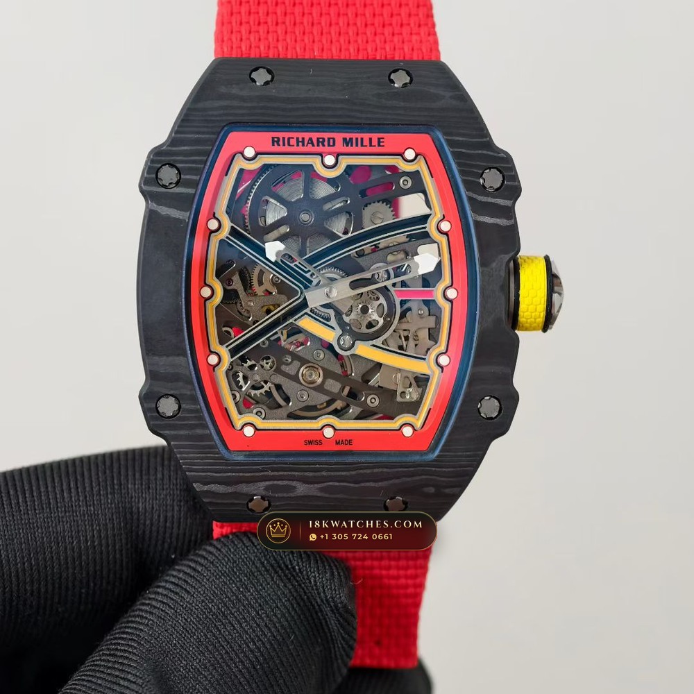 Richard Mille RM 67-02 Automatic Extra-Flat Alexander Zverev Carbon TPT — Studio Gallery Plate II in Carbon TPT & Grade 5 Titanium (33.4g Verified Mass, Richard Mille Cal. CRMA7 Skeletonized Titanium)