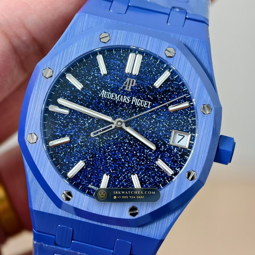 Audemars Piguet Royal Oak Selfwinding 41mm Starry Sky Dial Ref. 15500 — Studio Gallery Plate II in High-Tech Ceramic & Titanium (166.7g Verified Mass, Audemars Piguet Cal. 4302 - 70h Power Reserve)