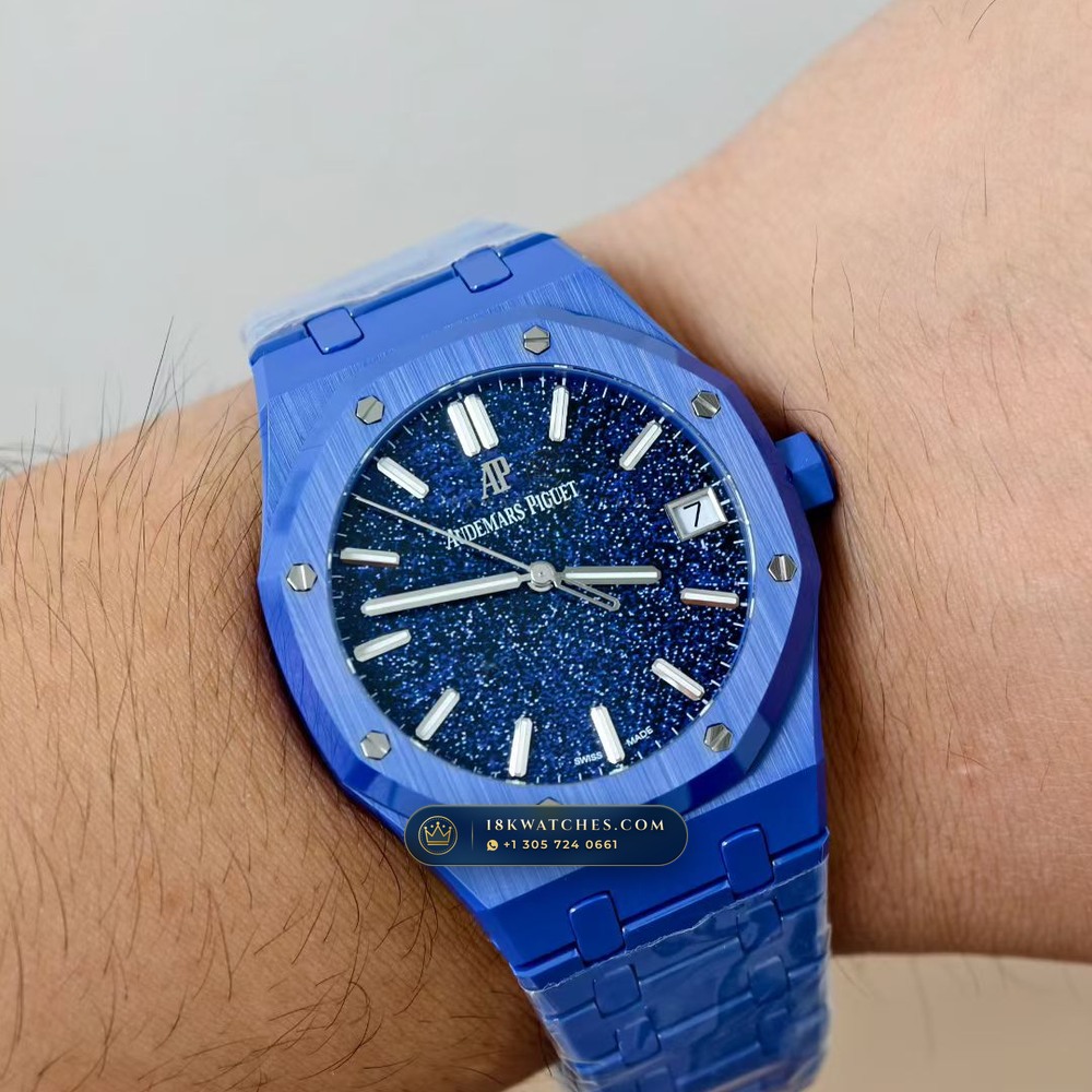 Audemars Piguet Royal Oak Selfwinding 41mm Starry Sky Dial Ref. 15500 — Studio Gallery Plate IX in High-Tech Ceramic & Titanium (166.7g Verified Mass, Audemars Piguet Cal. 4302 - 70h Power Reserve)