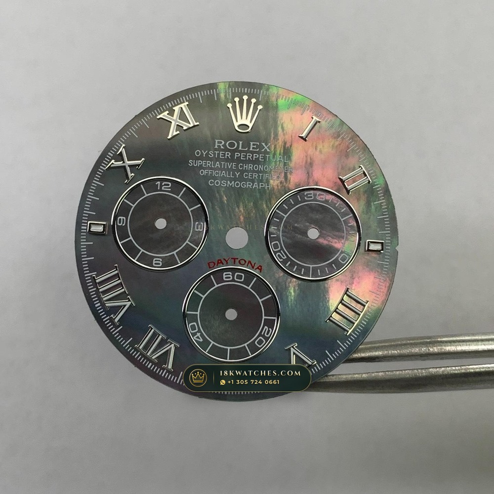 Rolex Cosmograph Daytona Tahitian Mother-of-Pearl Dial 18K White Gold Geneva Atelier Spec Ref. 126509 — Studio Gallery Plate II in 18K White Gold Au750 (216.3g Verified Mass, Rolex Manufacture Cal. 4131 - 72h Power Reserve)