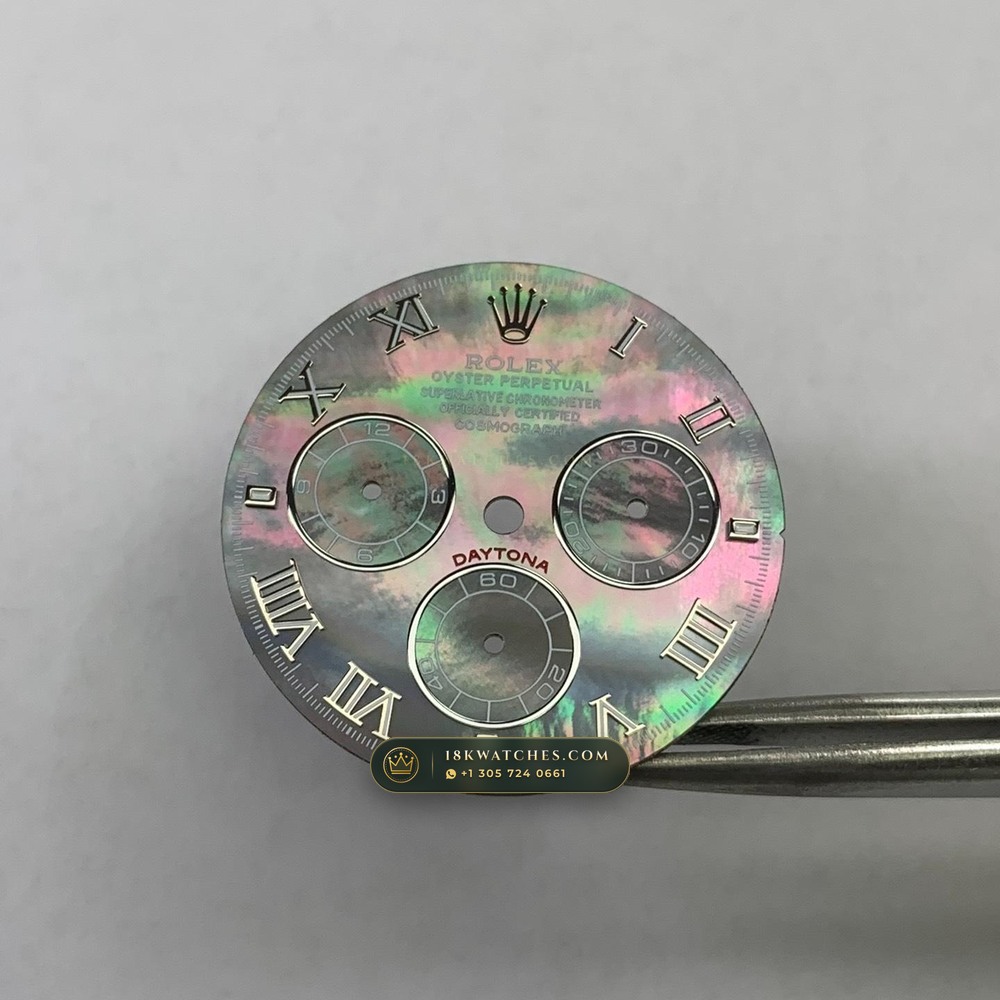 Rolex Cosmograph Daytona Tahitian Mother-of-Pearl Dial 18K White Gold Geneva Atelier Spec Ref. 126509 — Studio Gallery Plate III in 18K White Gold Au750 (216.3g Verified Mass, Rolex Manufacture Cal. 4131 - 72h Power Reserve)