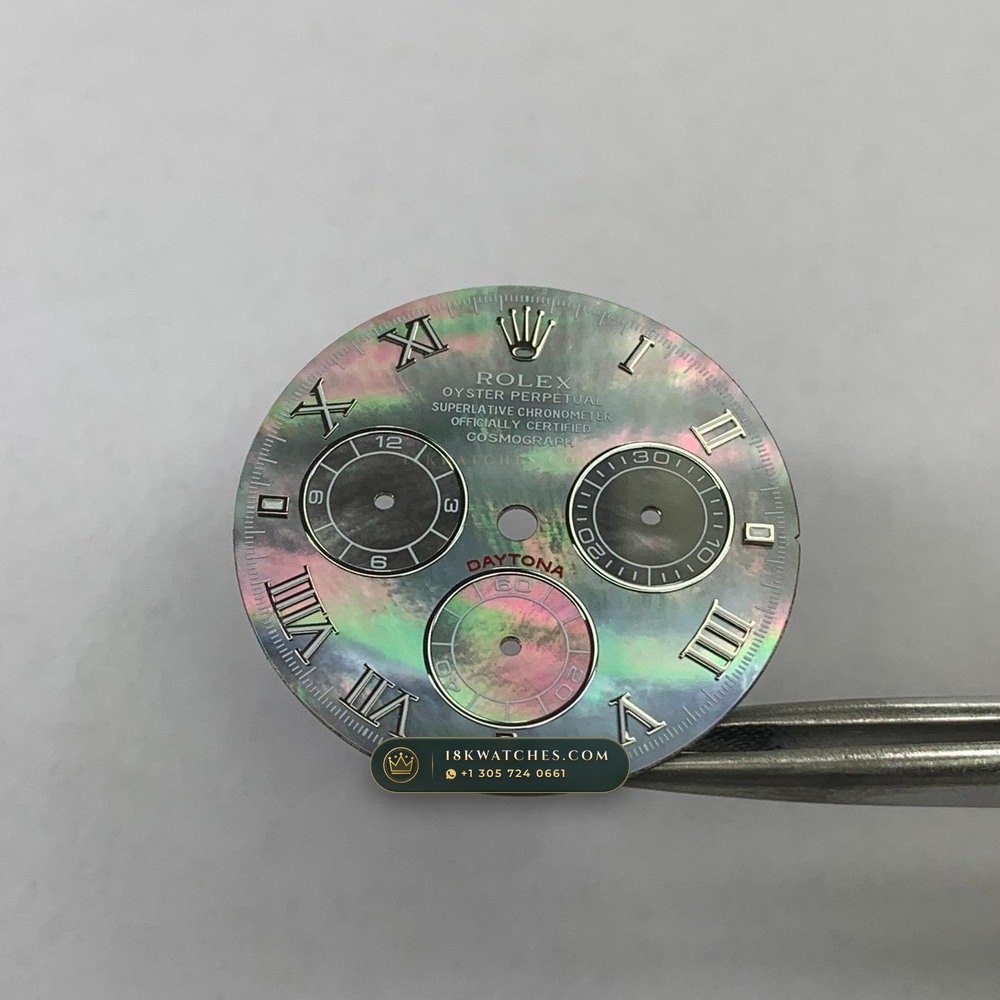 Rolex Cosmograph Daytona Tahitian Mother-of-Pearl Dial 18K White Gold Geneva Atelier Spec Ref. 126509 — Studio Gallery Plate IV in 18K White Gold Au750 (216.3g Verified Mass, Rolex Manufacture Cal. 4131 - 72h Power Reserve)