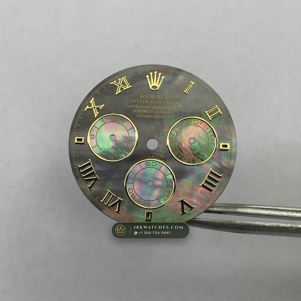 Rolex Cosmograph Daytona Tahitian Mother-of-Pearl Dial 18K White Gold Geneva Atelier Spec Ref. 126509 — Studio Gallery Plate VIII in 18K White Gold Au750 (216.3g Verified Mass, Rolex Manufacture Cal. 4131 - 72h Power Reserve)