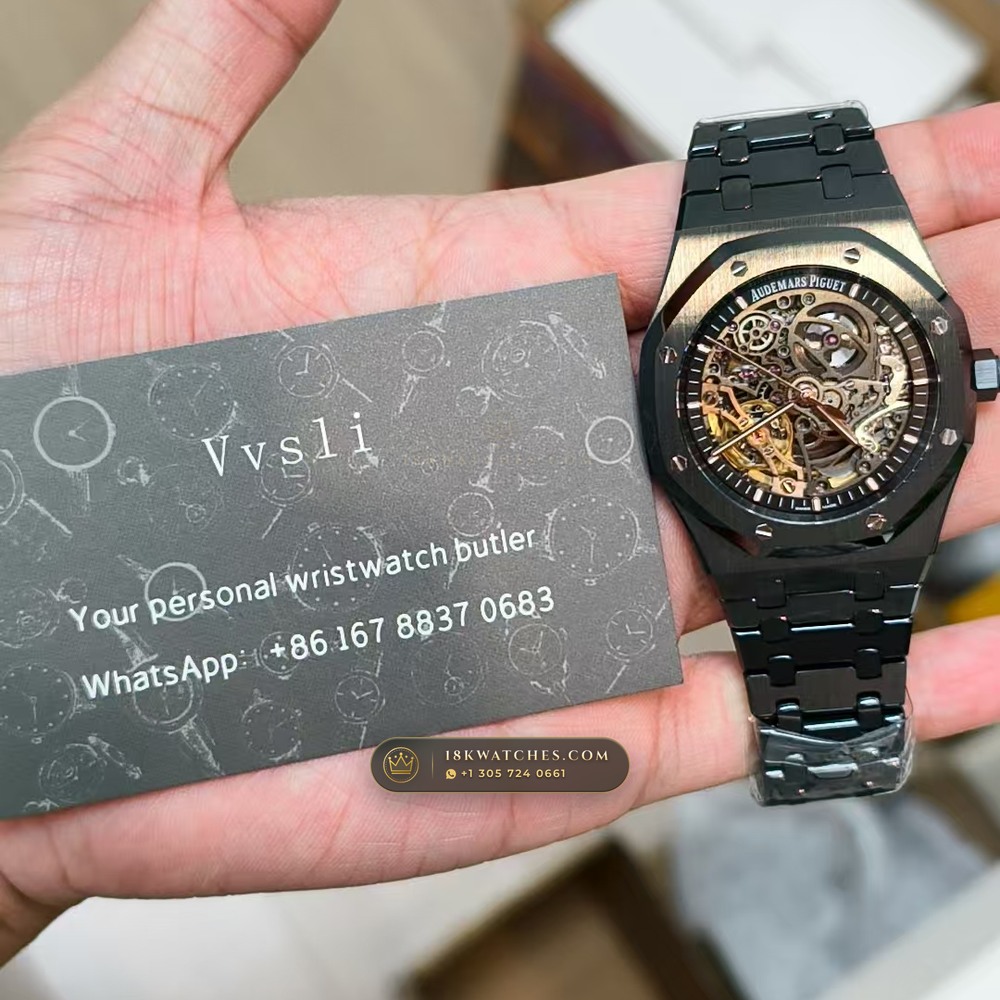 Audemars Piguet Royal Oak Double Balance Wheel Openworked 41mm Ref. 15416CE — Studio Gallery Plate VIII in High-Tech Ceramic & Titanium (135.4g Verified Mass, Audemars Piguet Cal. 3132 Dual-Balance Openworked)