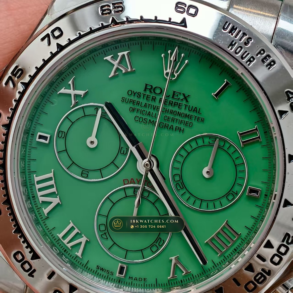 Rolex Cosmograph Daytona Beach Pink Mother-of-Pearl Strap Edition 18K White Gold Ref. 116519 — Studio Gallery Plate IV in 18K White Gold Au750 (138.4g Verified Mass, Rolex Manufacture Cal. 4130 - 72h Power Reserve)