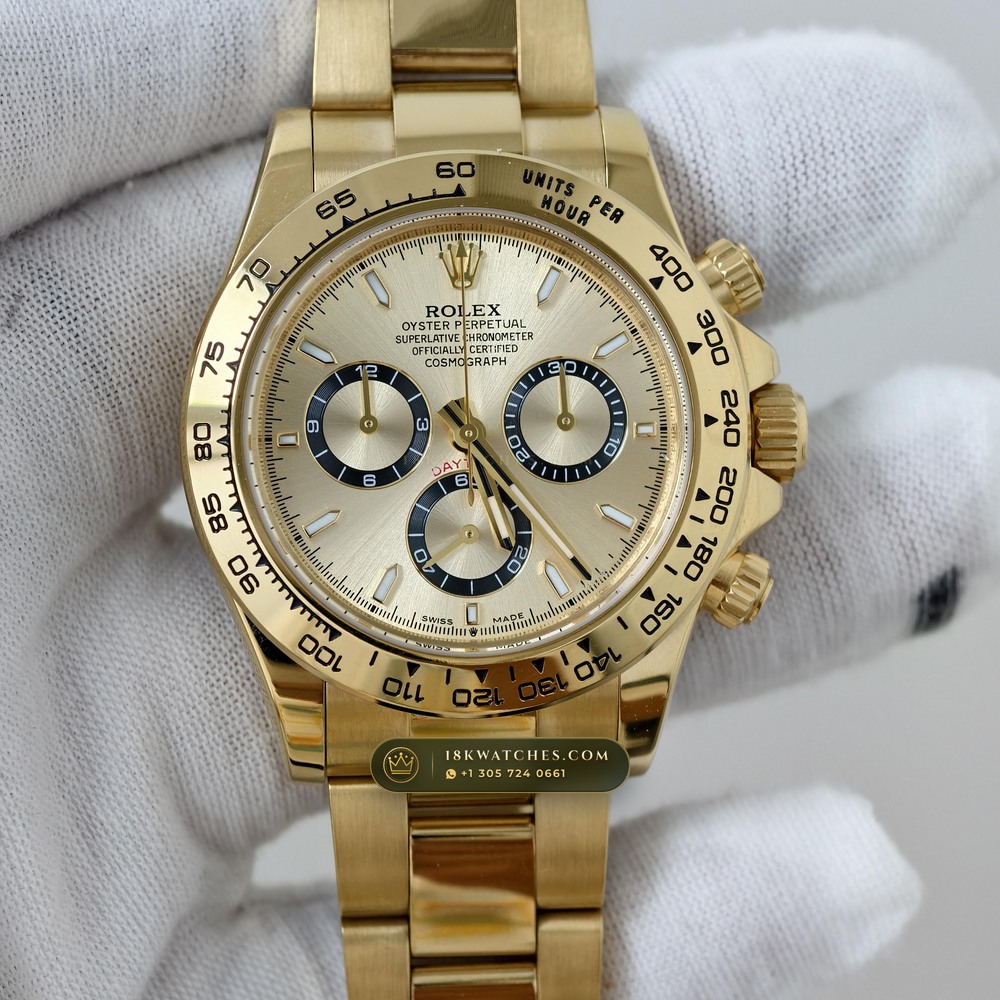 Rolex Cosmograph Daytona 18K Yellow Gold Geneva Atelier Spec Ref. 126508