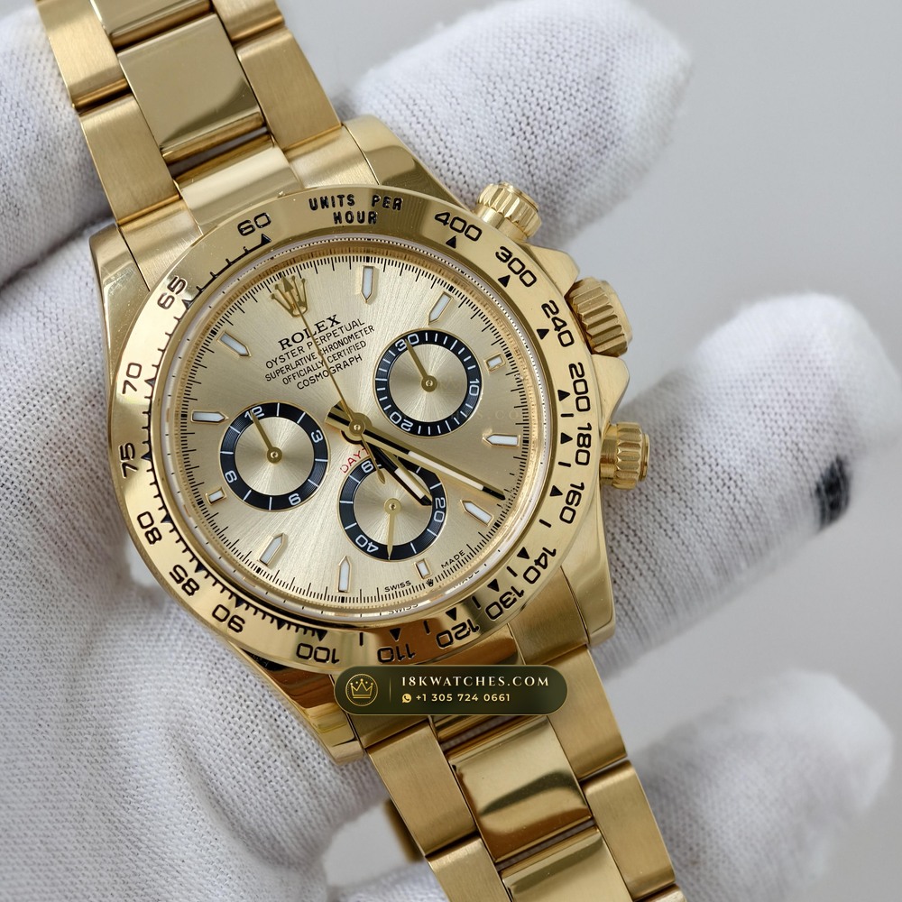 Rolex Cosmograph Daytona 18K Yellow Gold Geneva Atelier Spec Ref. 126508 — Studio Gallery Plate II in 18K Yellow Gold Au750 (220.0g Verified Mass, Rolex Manufacture Cal. 4131 - 72h Power Reserve)