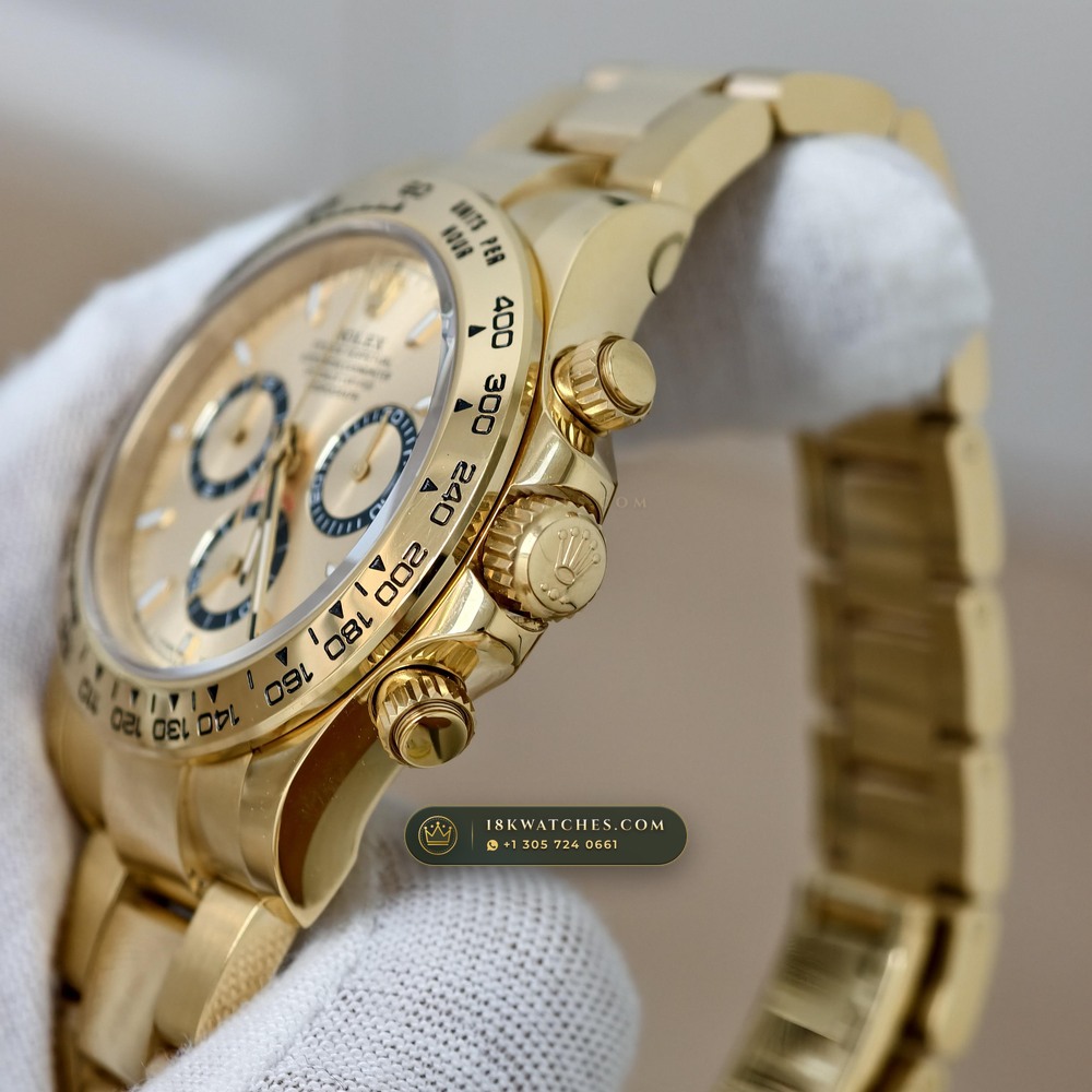 Rolex Cosmograph Daytona 18K Yellow Gold Geneva Atelier Spec Ref. 126508 — Studio Gallery Plate IV in 18K Yellow Gold Au750 (220.0g Verified Mass, Rolex Manufacture Cal. 4131 - 72h Power Reserve)