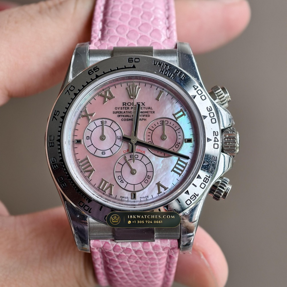 Rolex Cosmograph Daytona Beach Chrysoprase Green Mother-of-Pearl 18K White Gold Ref. 116519