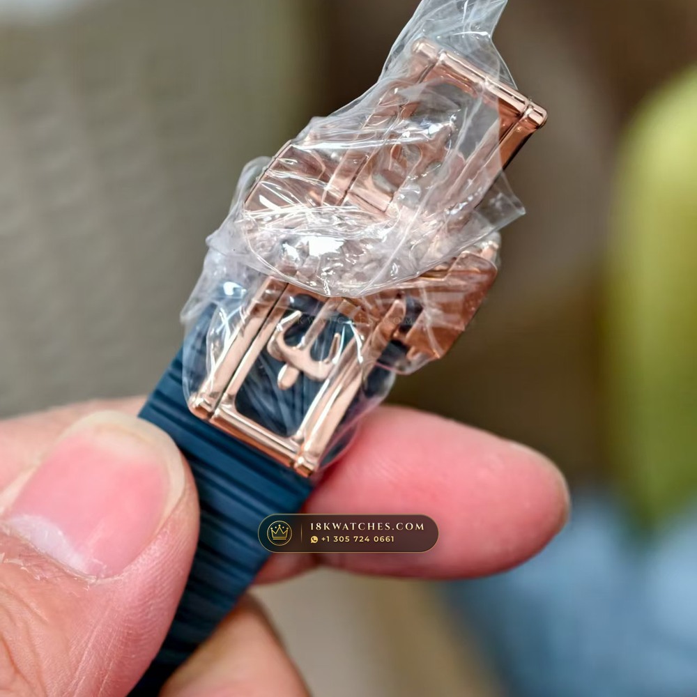 Patek Philippe Aquanaut Luce Annual Calendar 18K Rose Gold Hand-Chamfered Bevel Spec Ref. 5261R — Studio Gallery Plate IX in 18K Rose Gold Au750 (104.6g Verified Mass, Patek Philippe Cal. 26-330 S QA LU)