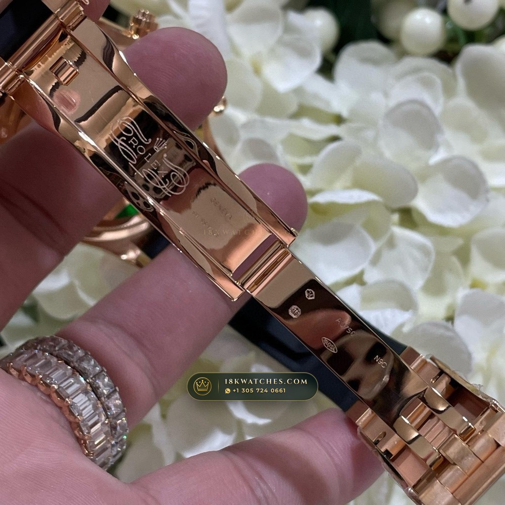 Rolex Cosmograph Daytona Giraffe Off-Catalogue Diamond Edition 18K Everose Gold Geneva Atelier Spec Ref. 126555TBR — Studio Gallery Plate VII in 18K Rose Gold Au750 (216.3g Verified Mass, Rolex Manufacture Cal. 4131 - 72h Power Reserve)