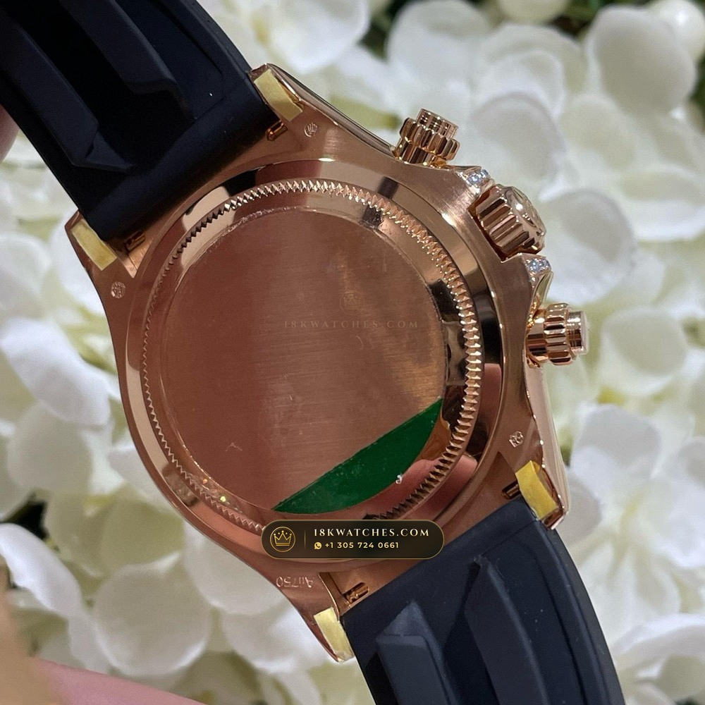 Rolex Cosmograph Daytona Giraffe Off-Catalogue Diamond Edition 18K Everose Gold Geneva Atelier Spec Ref. 126555TBR — Studio Gallery Plate IX in 18K Rose Gold Au750 (216.3g Verified Mass, Rolex Manufacture Cal. 4131 - 72h Power Reserve)