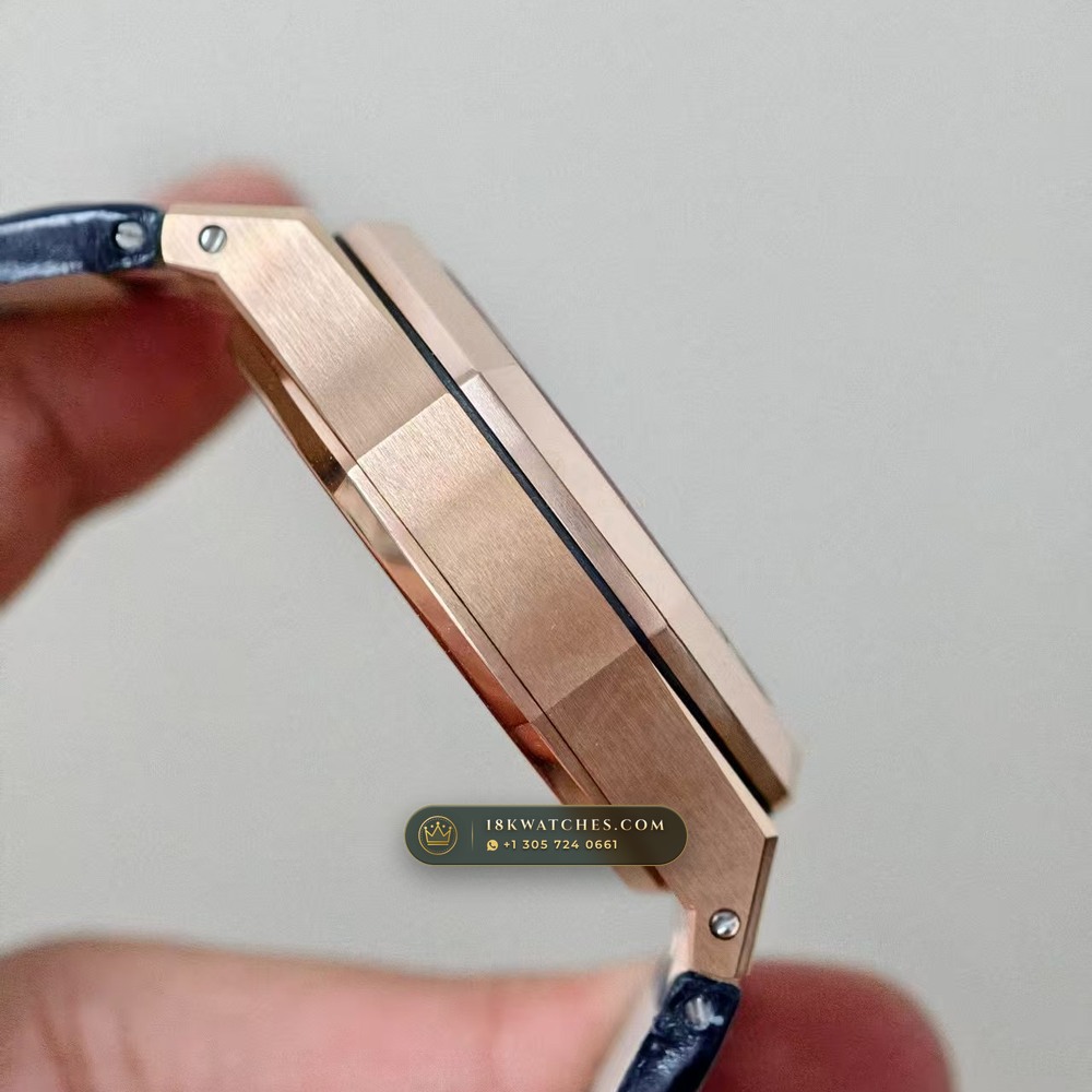 Audemars Piguet Royal Oak Selfwinding Chronograph 41mm 18K Rose Gold Deep Crystal Optics Ref. 26240OR — Studio Gallery Plate IV in 18K Rose Gold Au750 (158.4g Verified Mass, Audemars Piguet Cal. 4401 Flyback Chronograph)