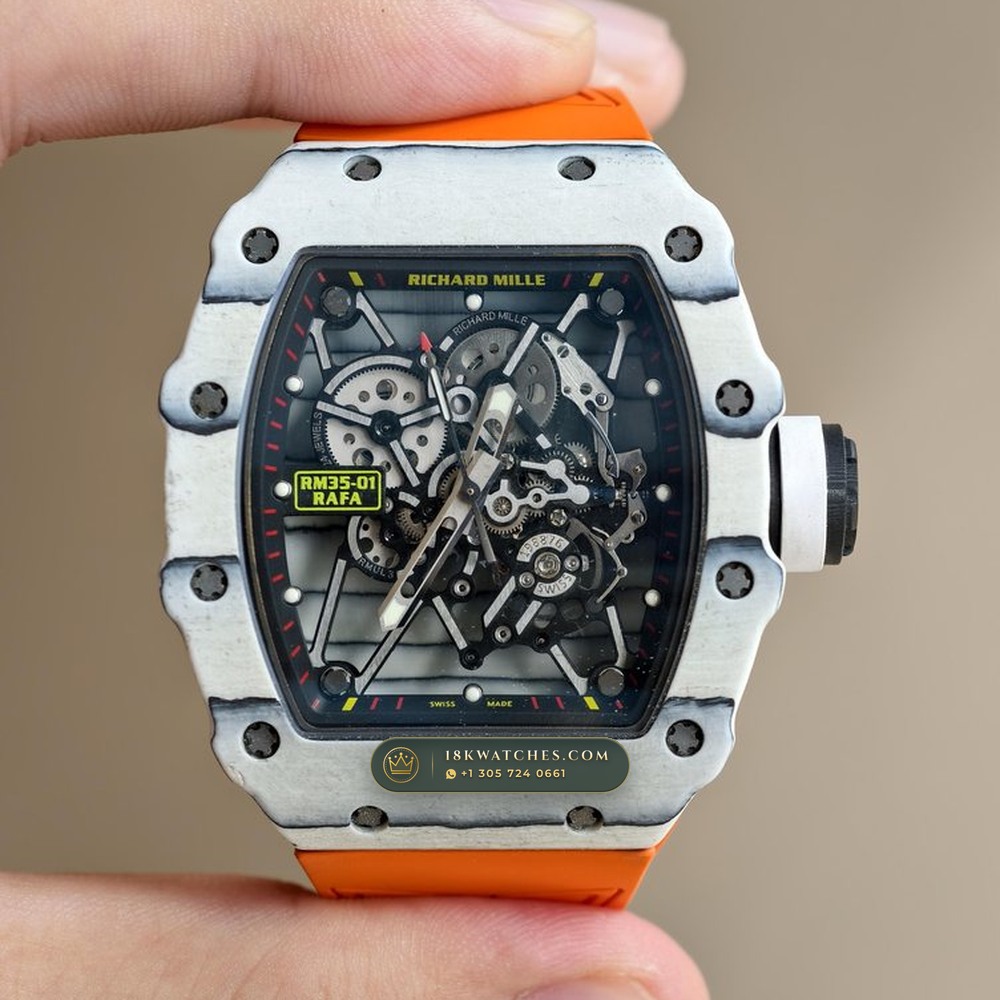 Richard Mille RM 35-01 Rafael Nadal White Quartz TPT Skeleton